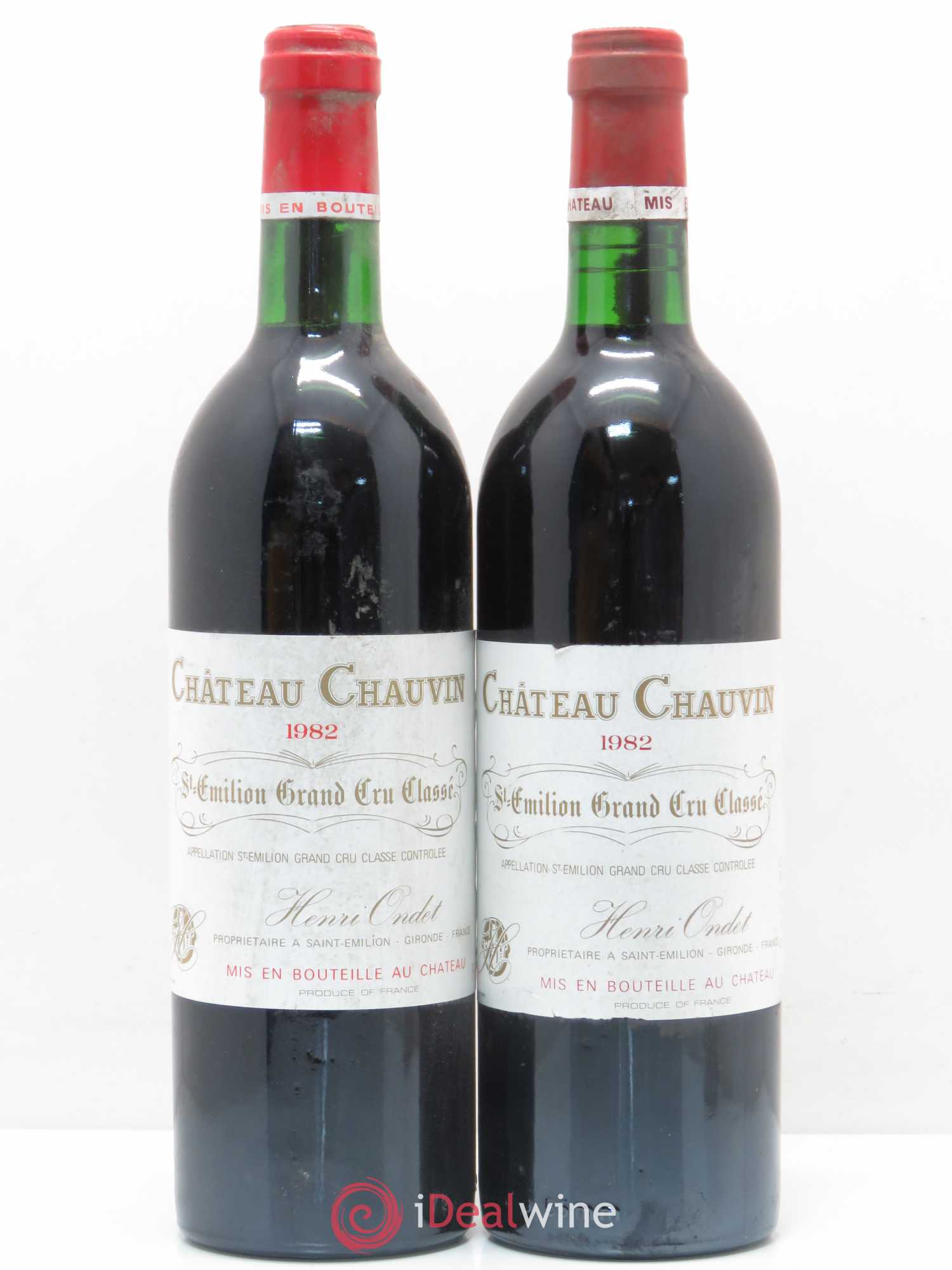 Château Chauvin Grand Cru Classé 1982 - Lot de 2 bouteilles - 0