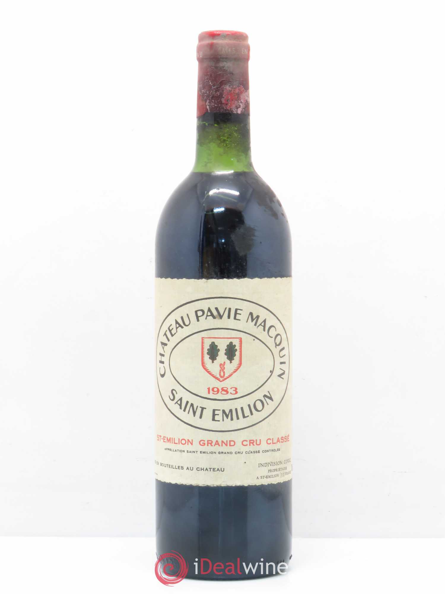 Château Pavie Macquin 1er Grand Cru Classé B 1983 - Lot de 1 bouteille - 0