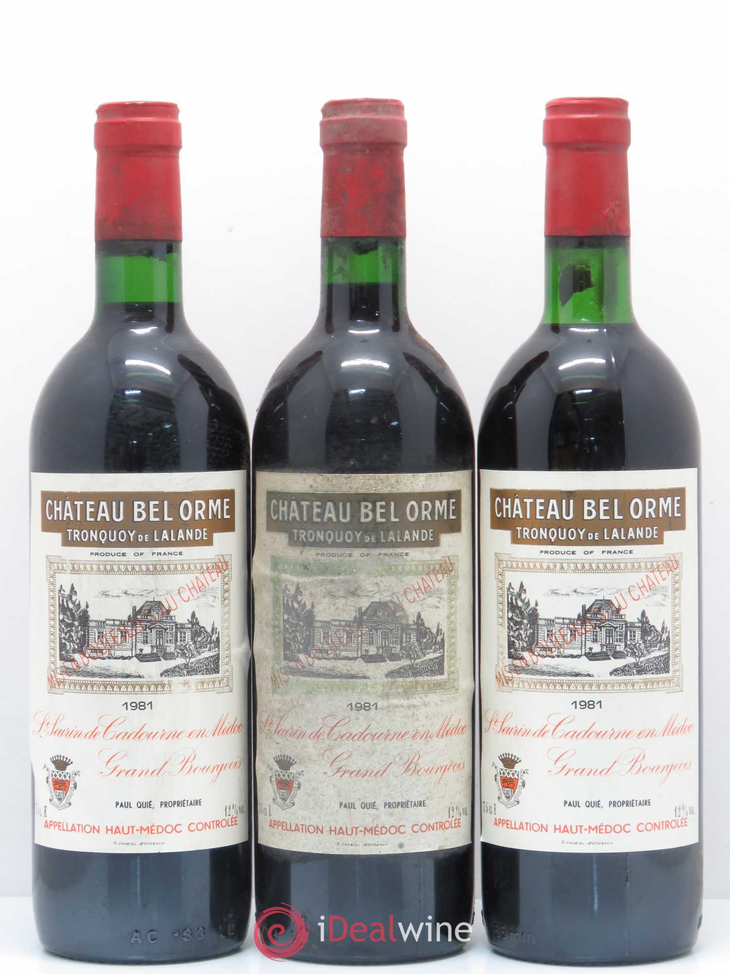 Château Bel Orme Tronquoy de Lalande Cru Bourgeois 1981 - Lot of 5 bottles - 1