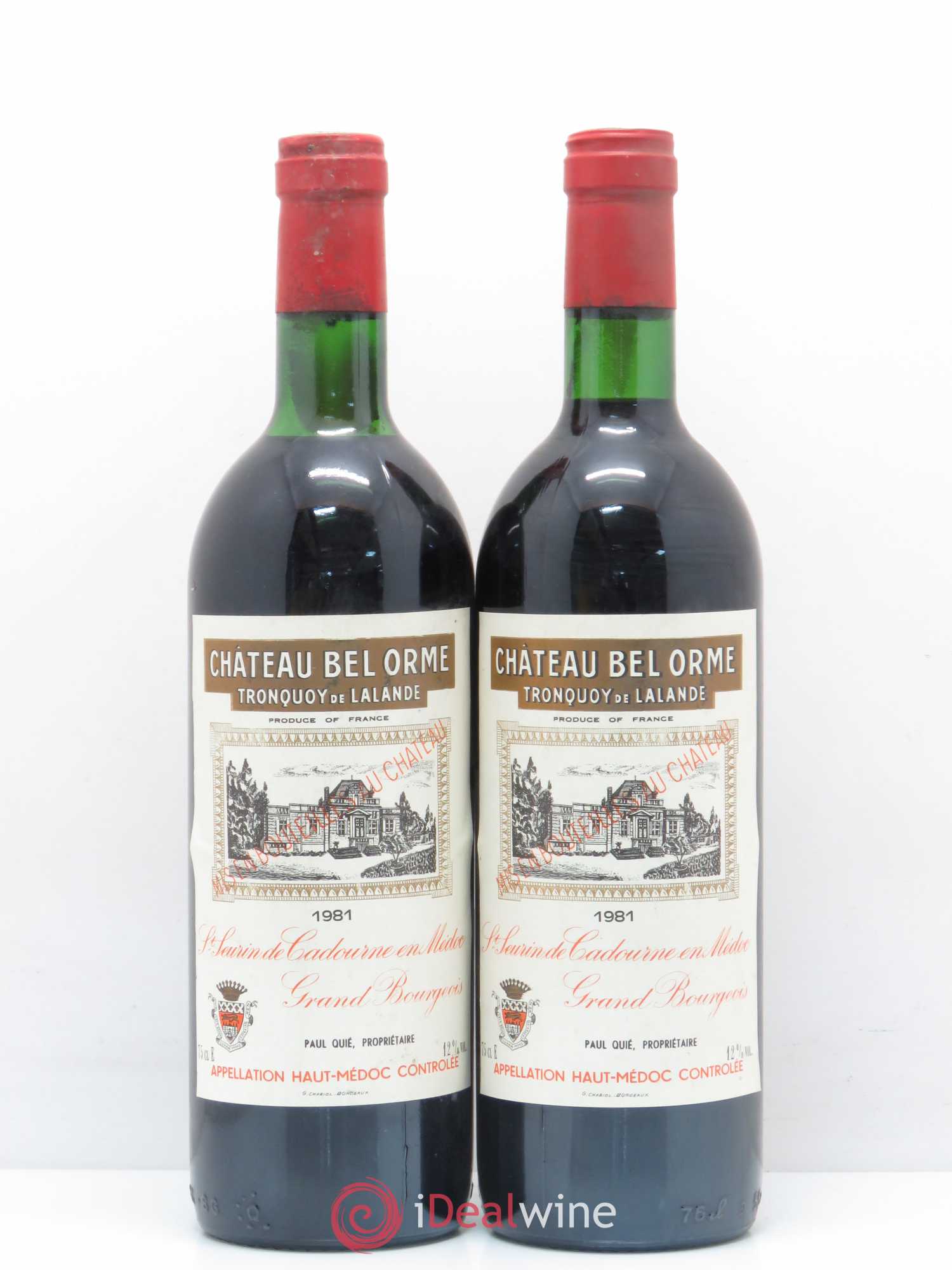 Château Bel Orme Tronquoy de Lalande Cru Bourgeois 1981 - Lot of 5 bottles - 2