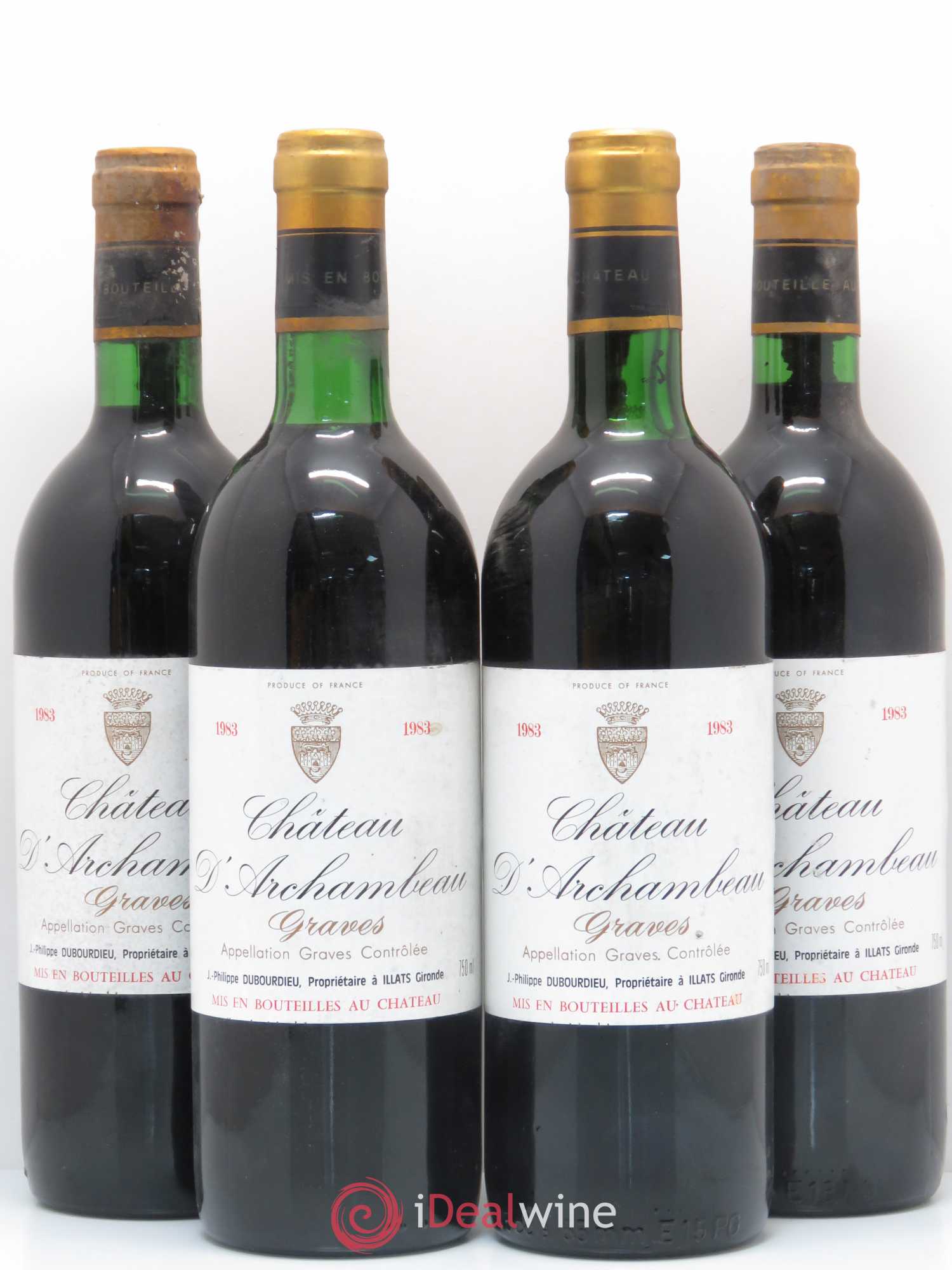 Graves Château d'Archambeau 1983 - Posten von 4 Flaschen - 0