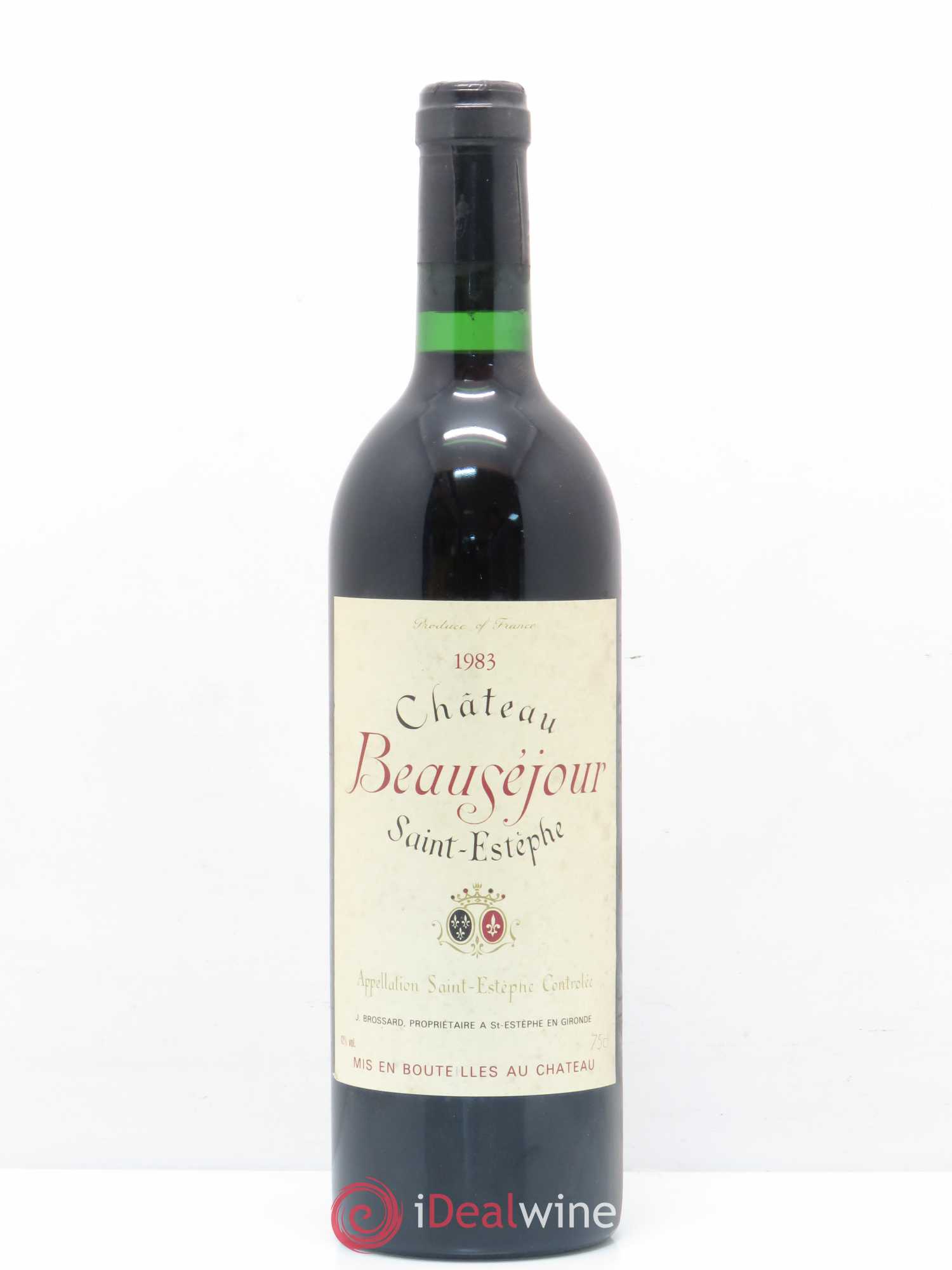 Saint-Estèphe Château Beauséjour 1983 - Lot de 1 bouteille - 0