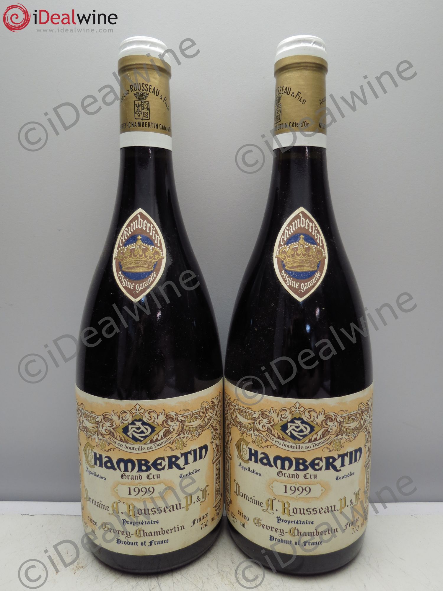 Chambertin Grand Cru Armand Rousseau (Domaine) 1999 - Lot de 2 bouteilles - 0