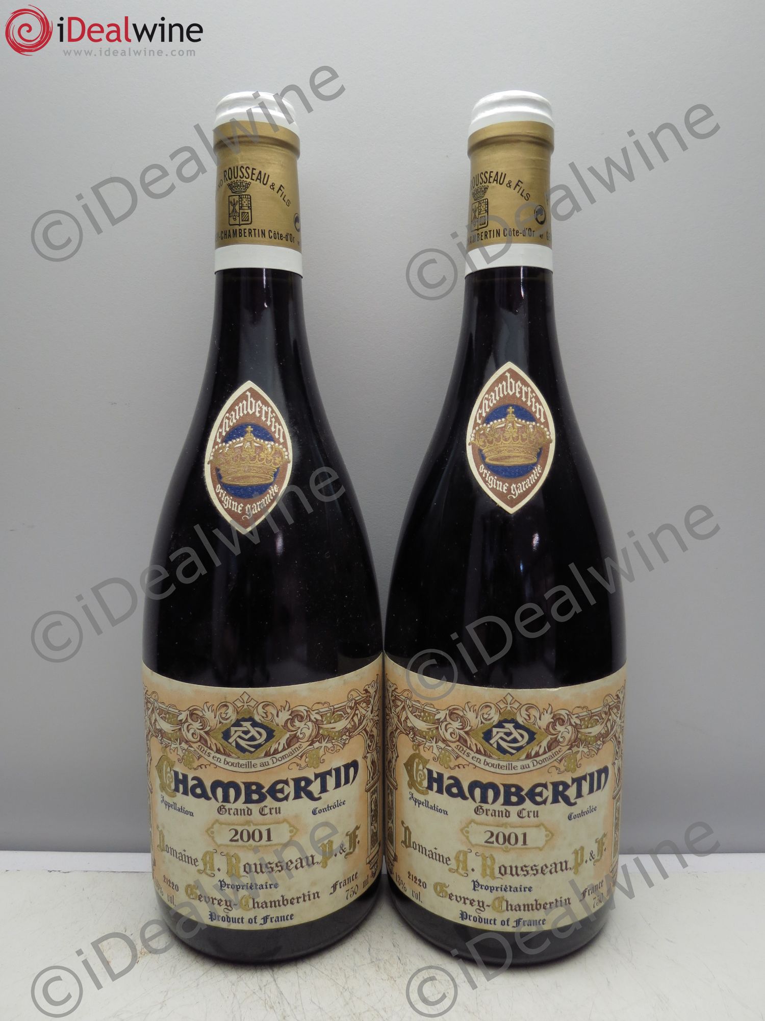 Chambertin Grand Cru Armand Rousseau (Domaine) 2001 - Lot de 2 bouteilles - 0