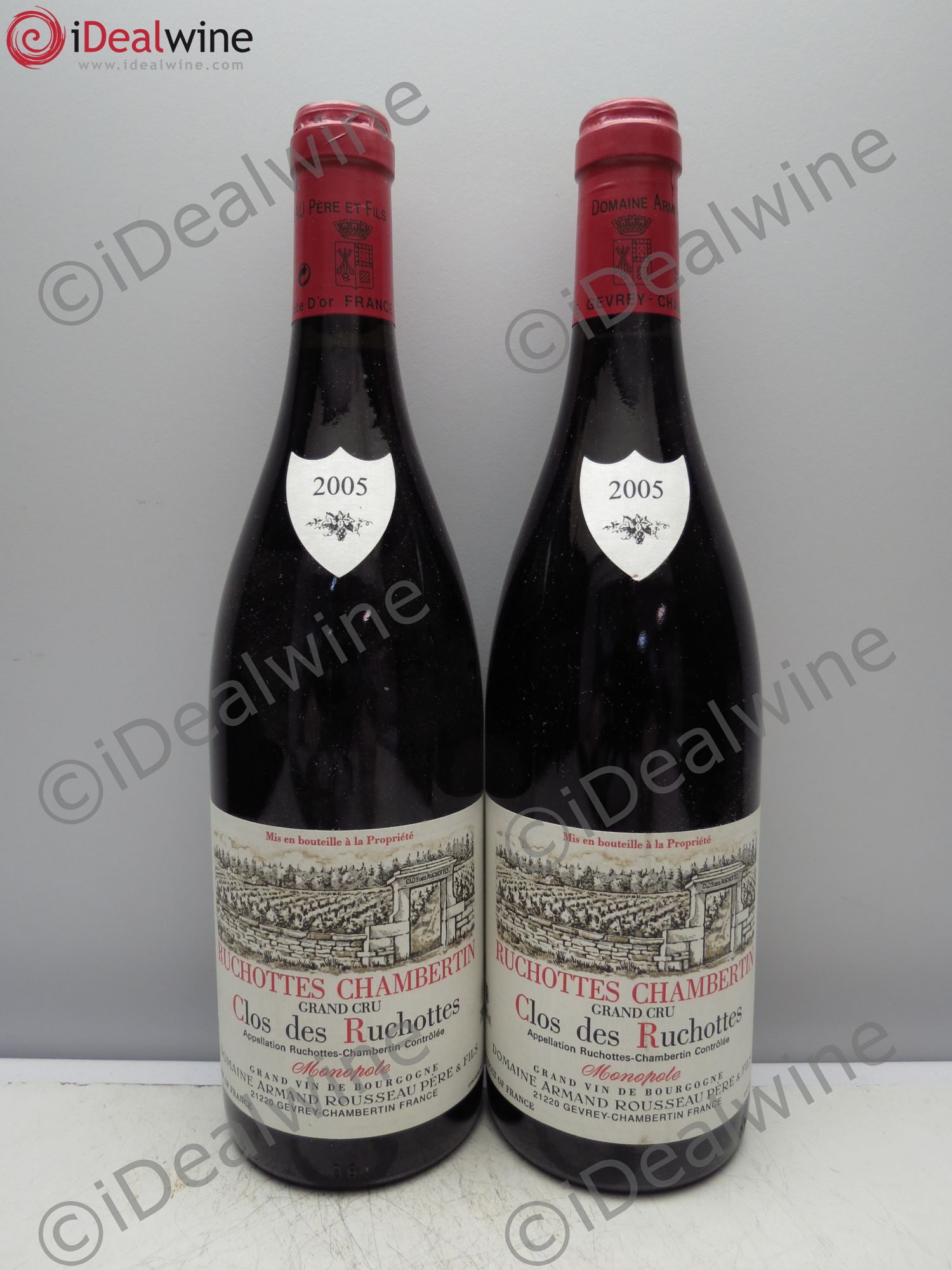 Ruchottes-Chambertin Grand Cru Clos des Ruchottes Armand Rousseau (Domaine) 2005 - Posten von 2 Flaschen - 0