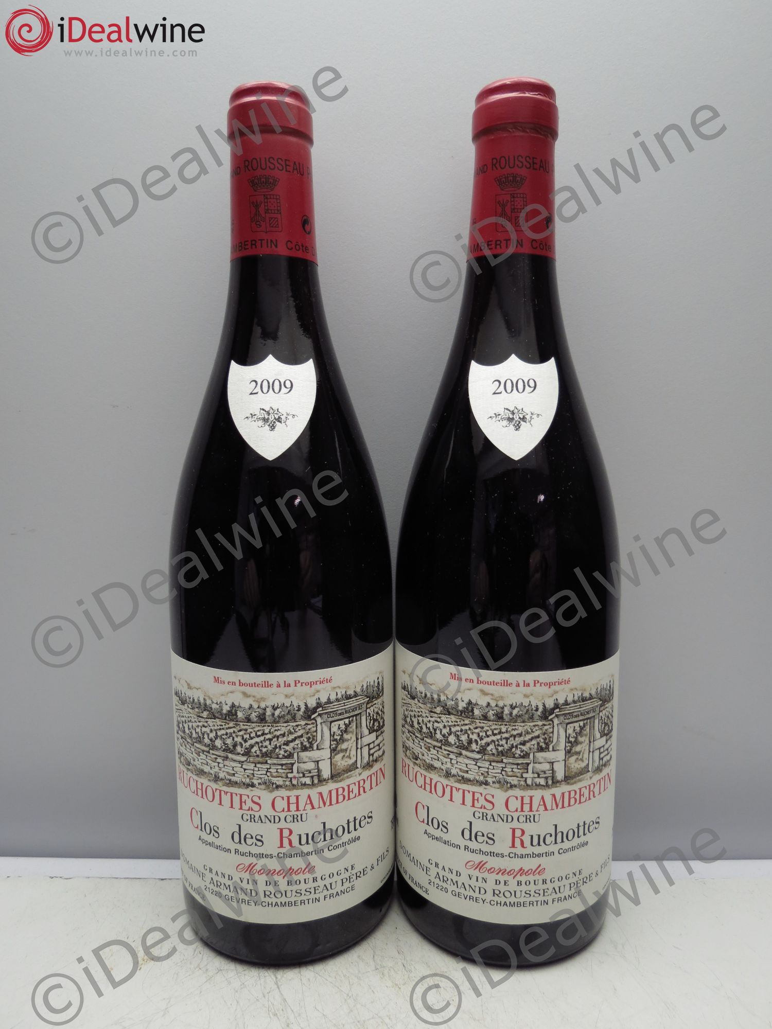 Ruchottes-Chambertin Grand Cru Clos des Ruchottes Armand Rousseau (Domaine) 2009 - Lot de 2 bouteilles - 0