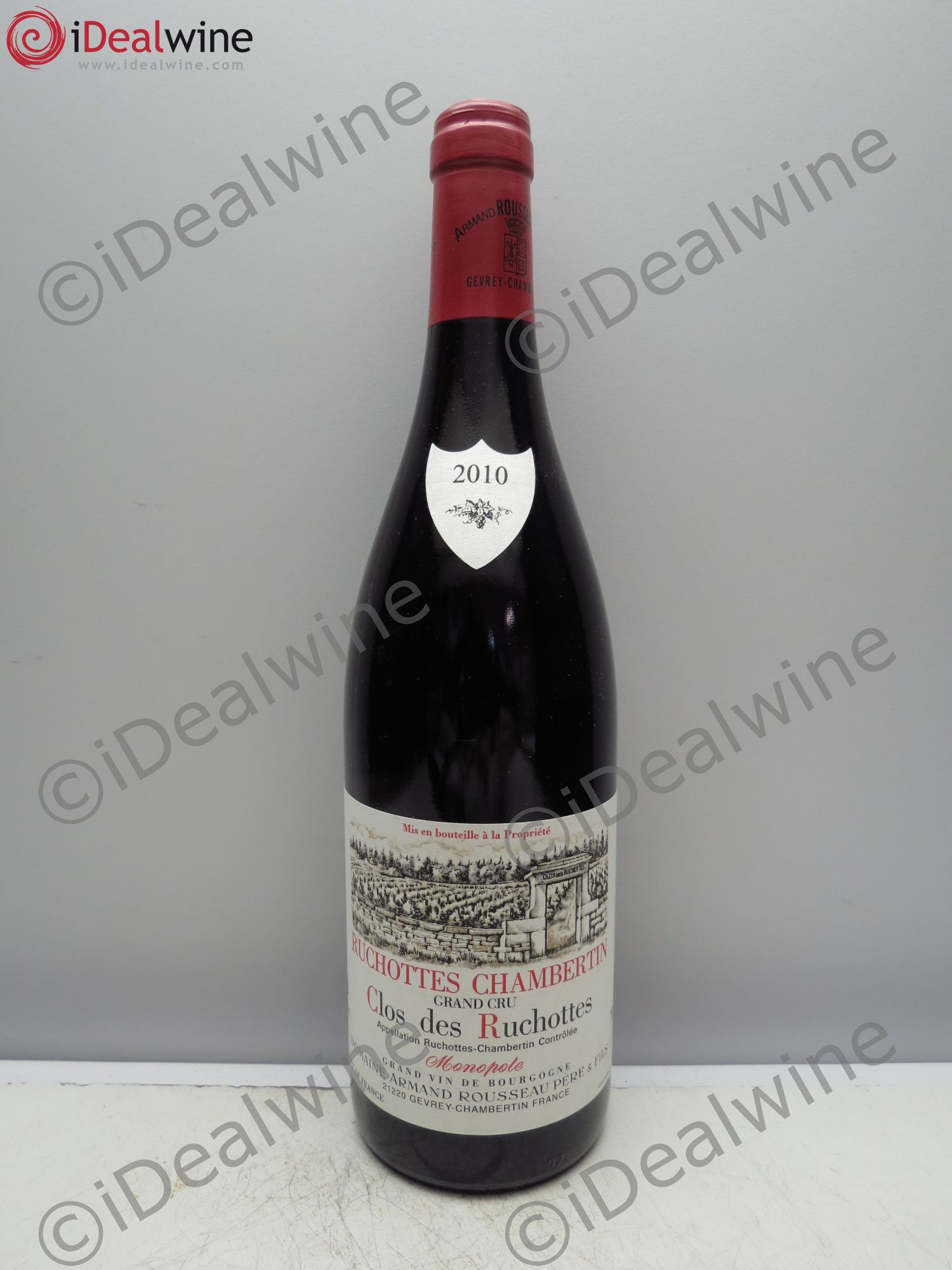 Ruchottes-Chambertin Grand Cru Clos des Ruchottes Armand Rousseau (Domaine) 2010 - Posten von 1 Flasche - 0