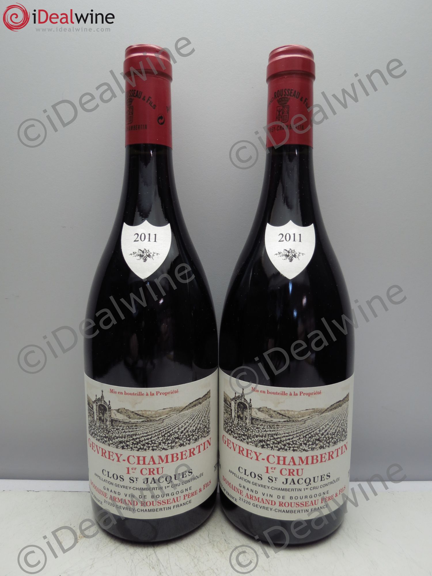 Gevrey-Chambertin 1er Cru Clos Saint-Jacques Armand Rousseau (Domaine) 2011 - Lot de 2 bouteilles - 0