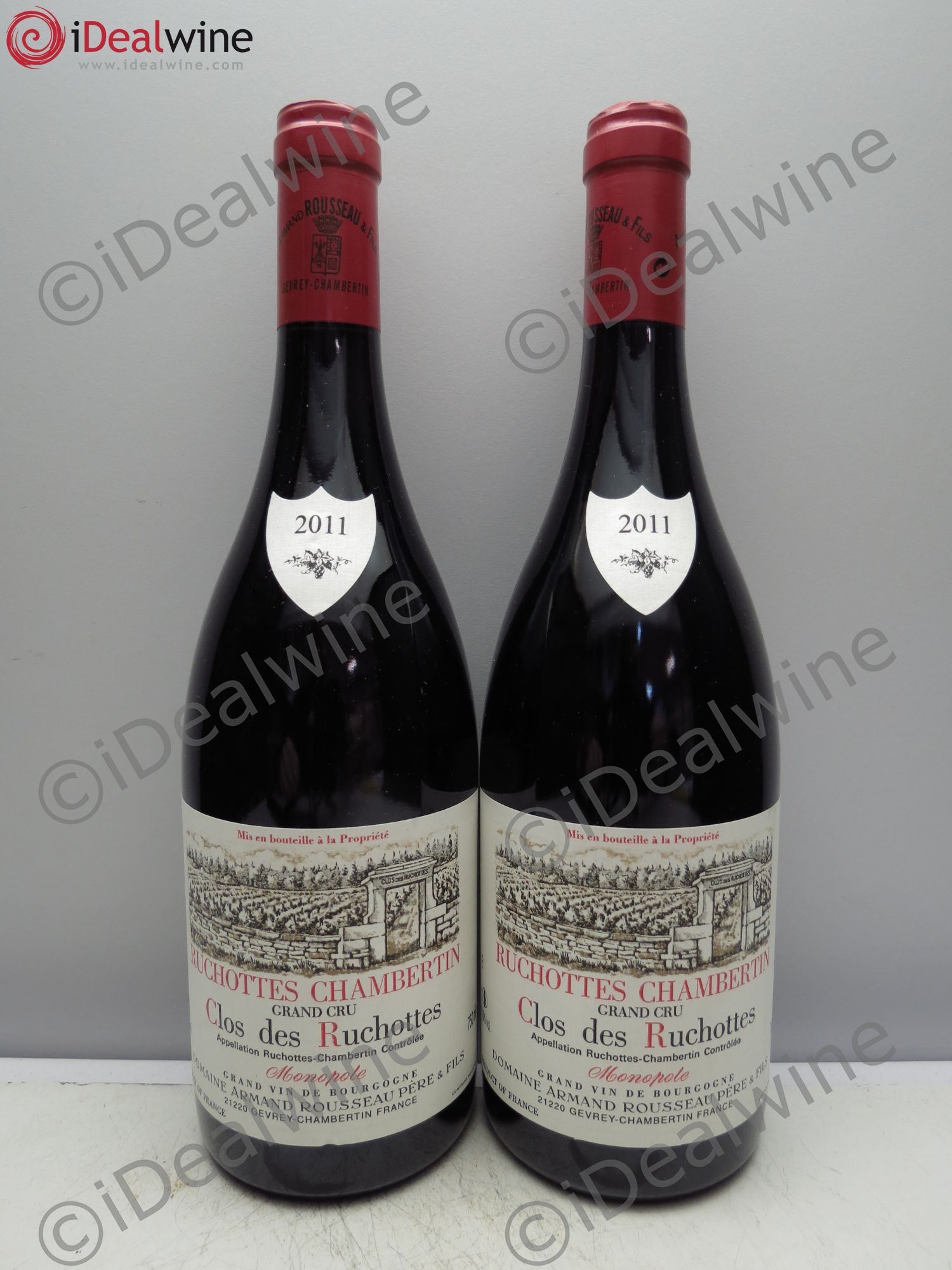 Ruchottes-Chambertin Grand Cru Clos des Ruchottes Armand Rousseau (Domaine) 2011 - Lot of 2 bottles - 0