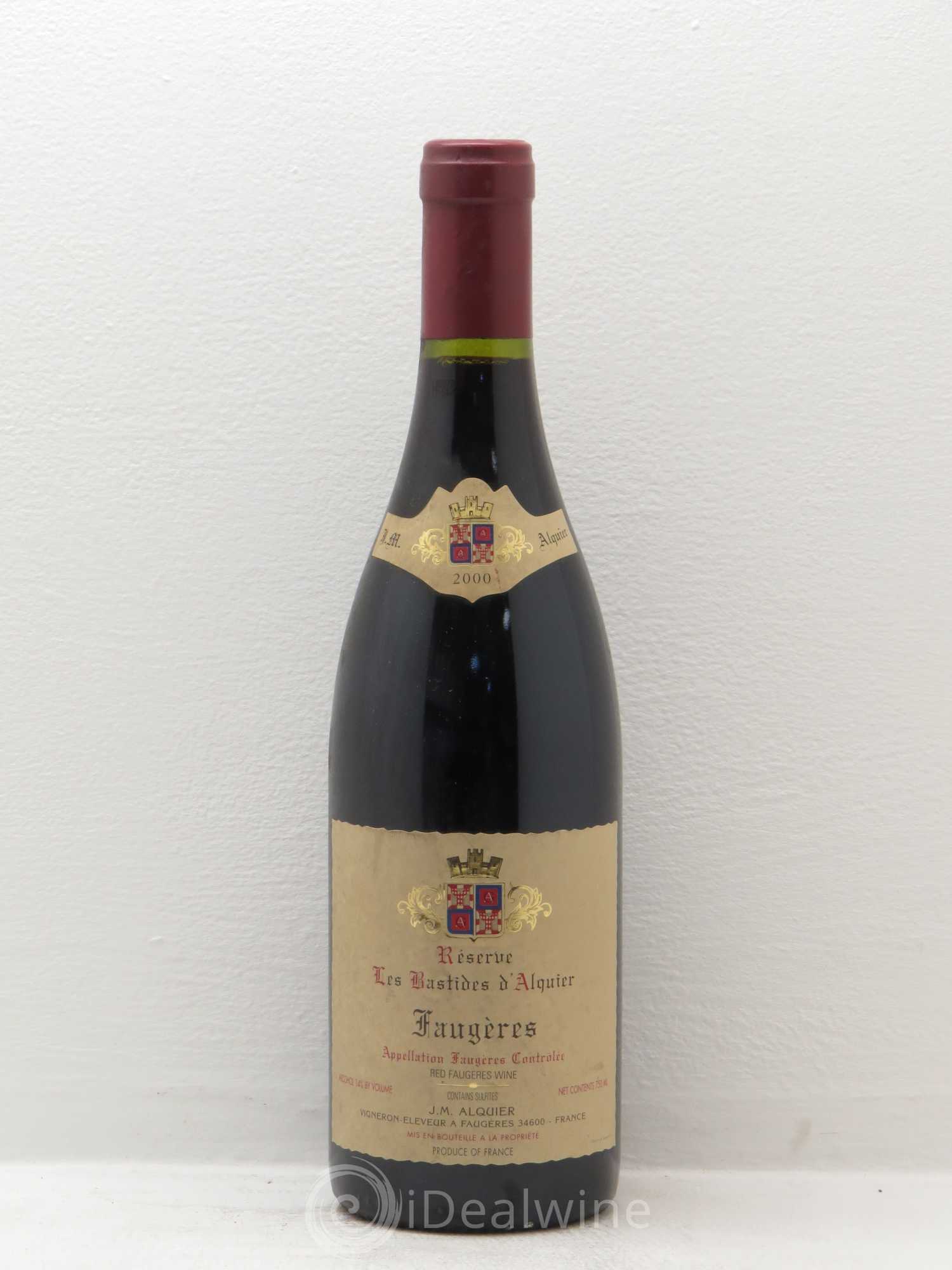 Faugères Domaine Jean-Michel Alquier Les Bastides d'Alquier 2000 - Lot de 1 bouteille - 0