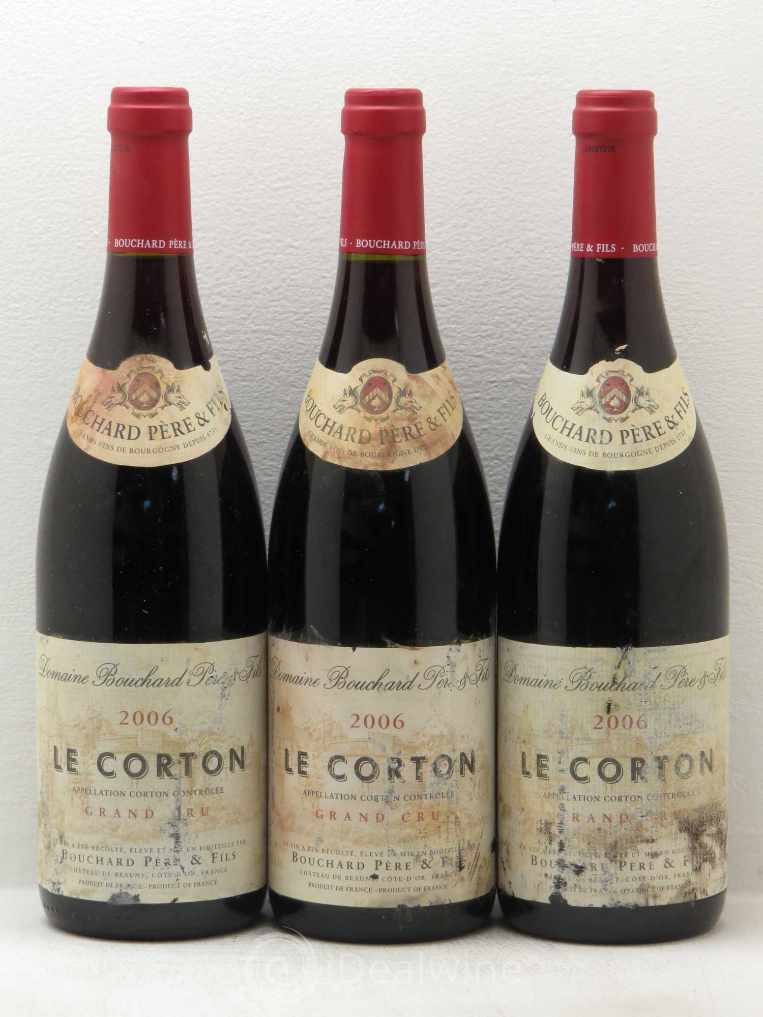 Corton Grand Cru Le Corton Bouchard Père & Fils 2006 - Lot de 3 bouteilles - 0