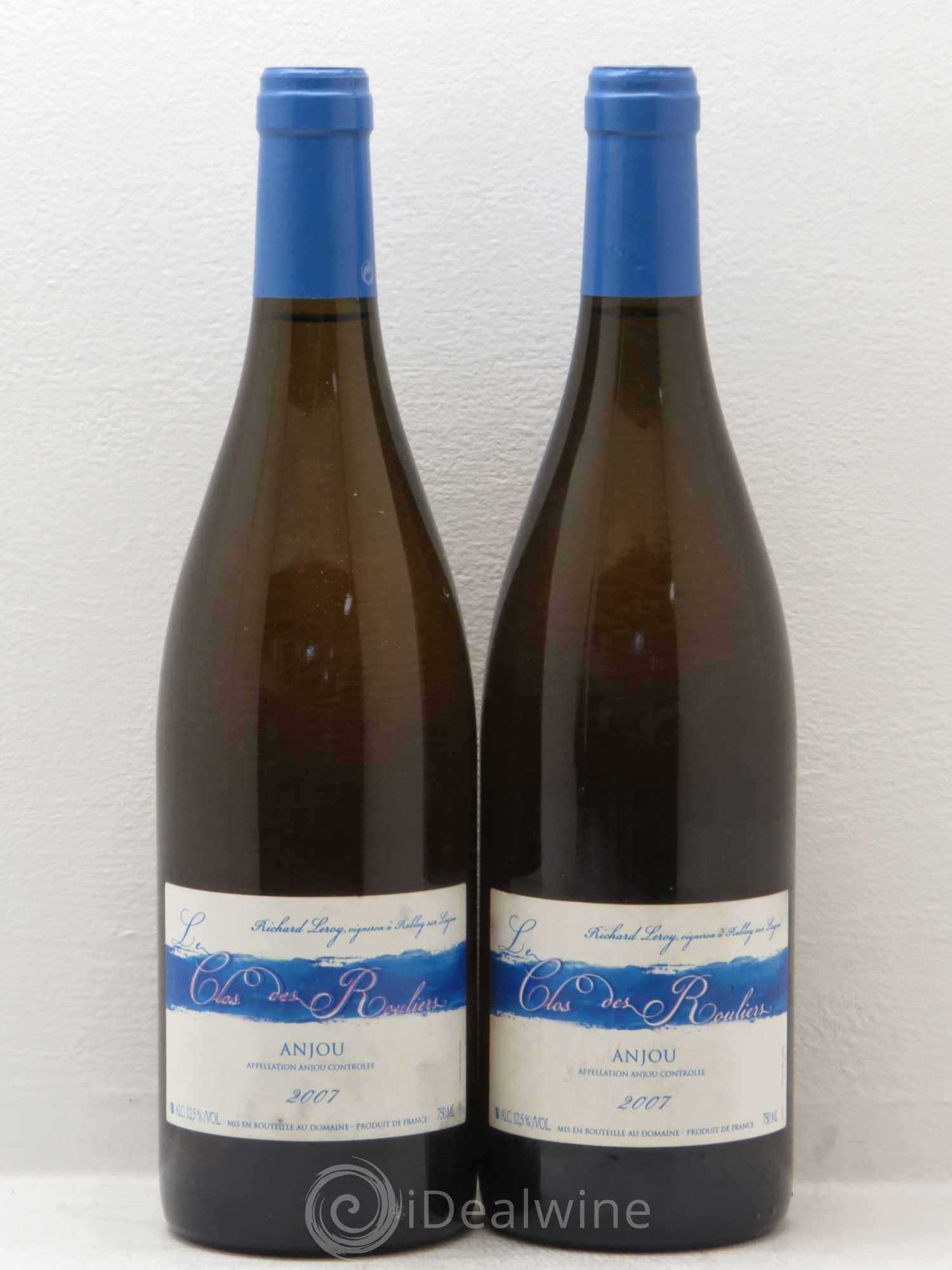 Anjou Le Clos des Rouliers Richard Leroy 2007 - Lot de 2 bouteilles - 0