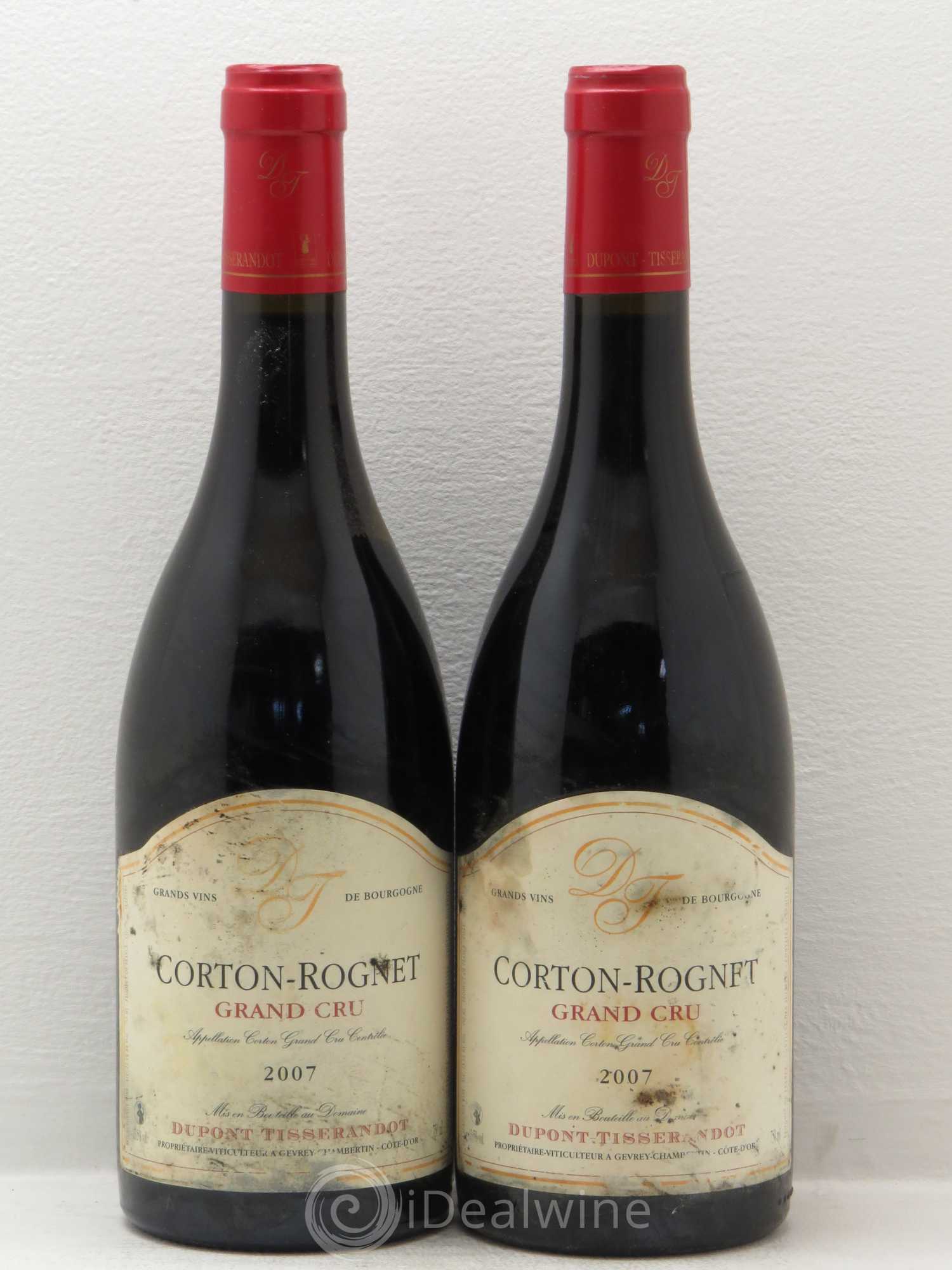 Corton Grand Cru Domaine Dupont-Tisserandot 2007 - Posten von 2 Flaschen - 0