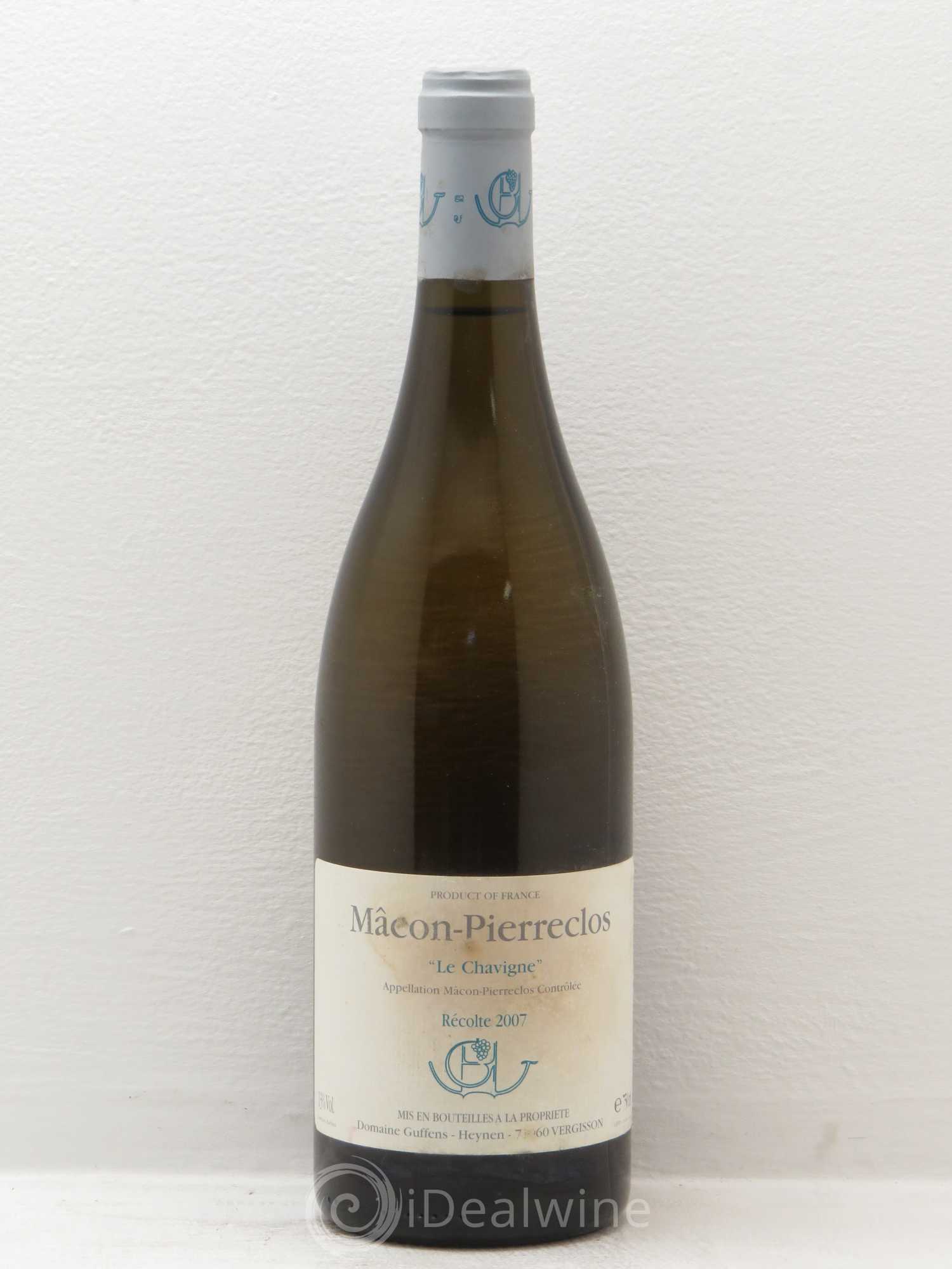 Mâcon-Pierreclos Le Chavigne Guffens-Heynen 2007 - Lot de 1 bouteille - 0