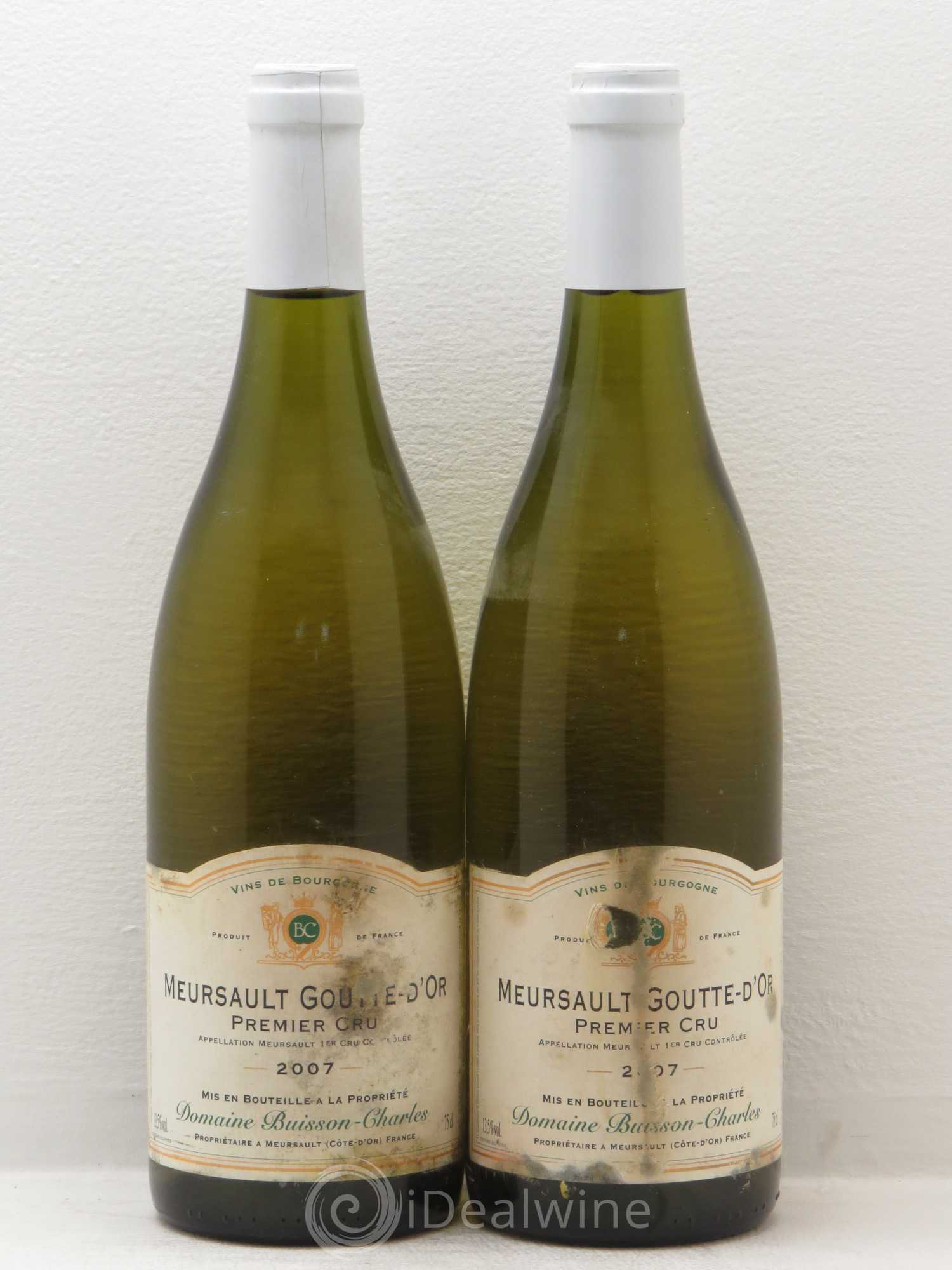 Meursault 1er Cru Domaine Buisson-Charles 2007 - Posten von 2 Flaschen - 0