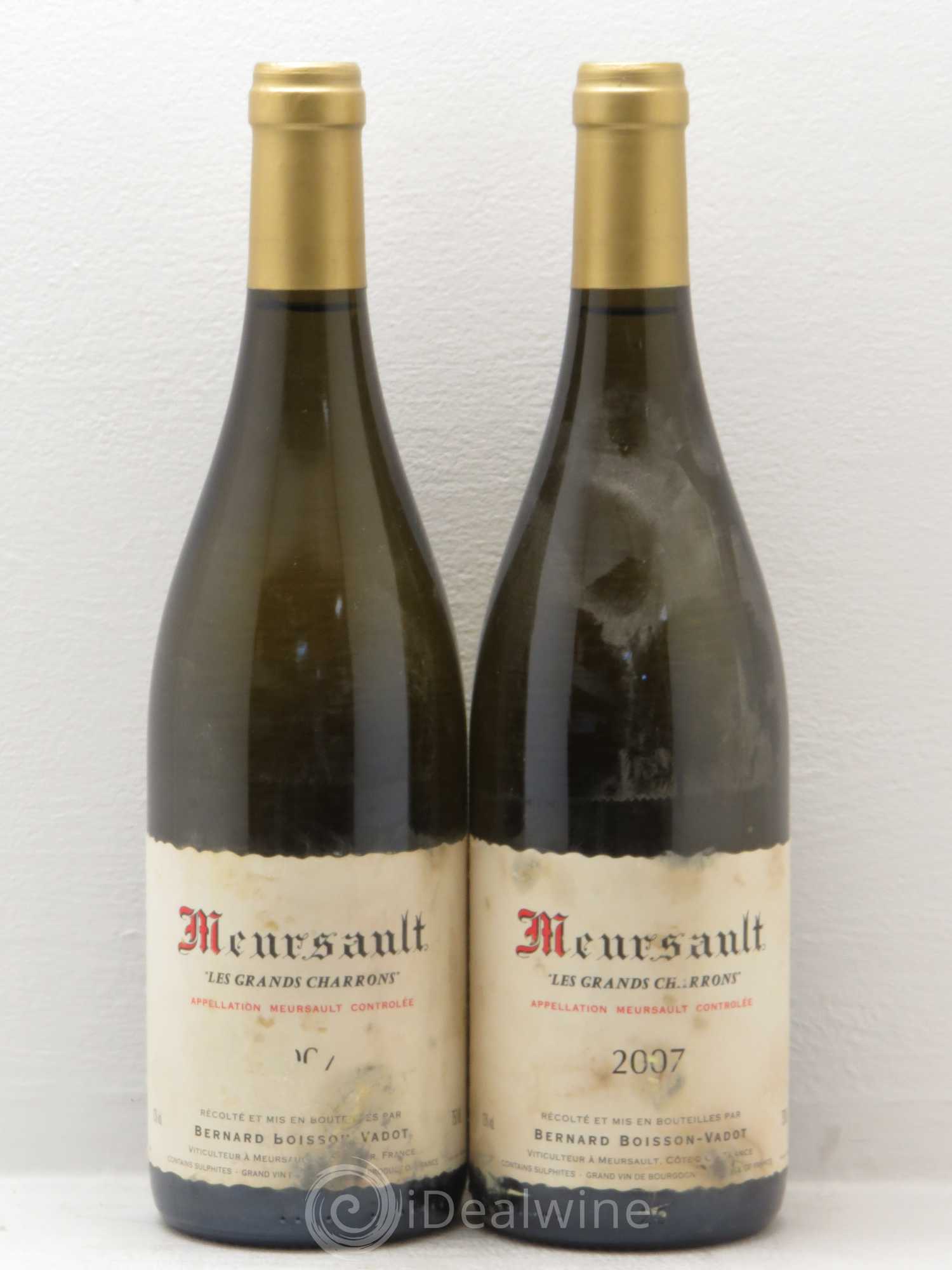 Meursault Les Grands Charrons Boisson-Vadot (Domaine) 2007 - Lot de 2 bouteilles - 0