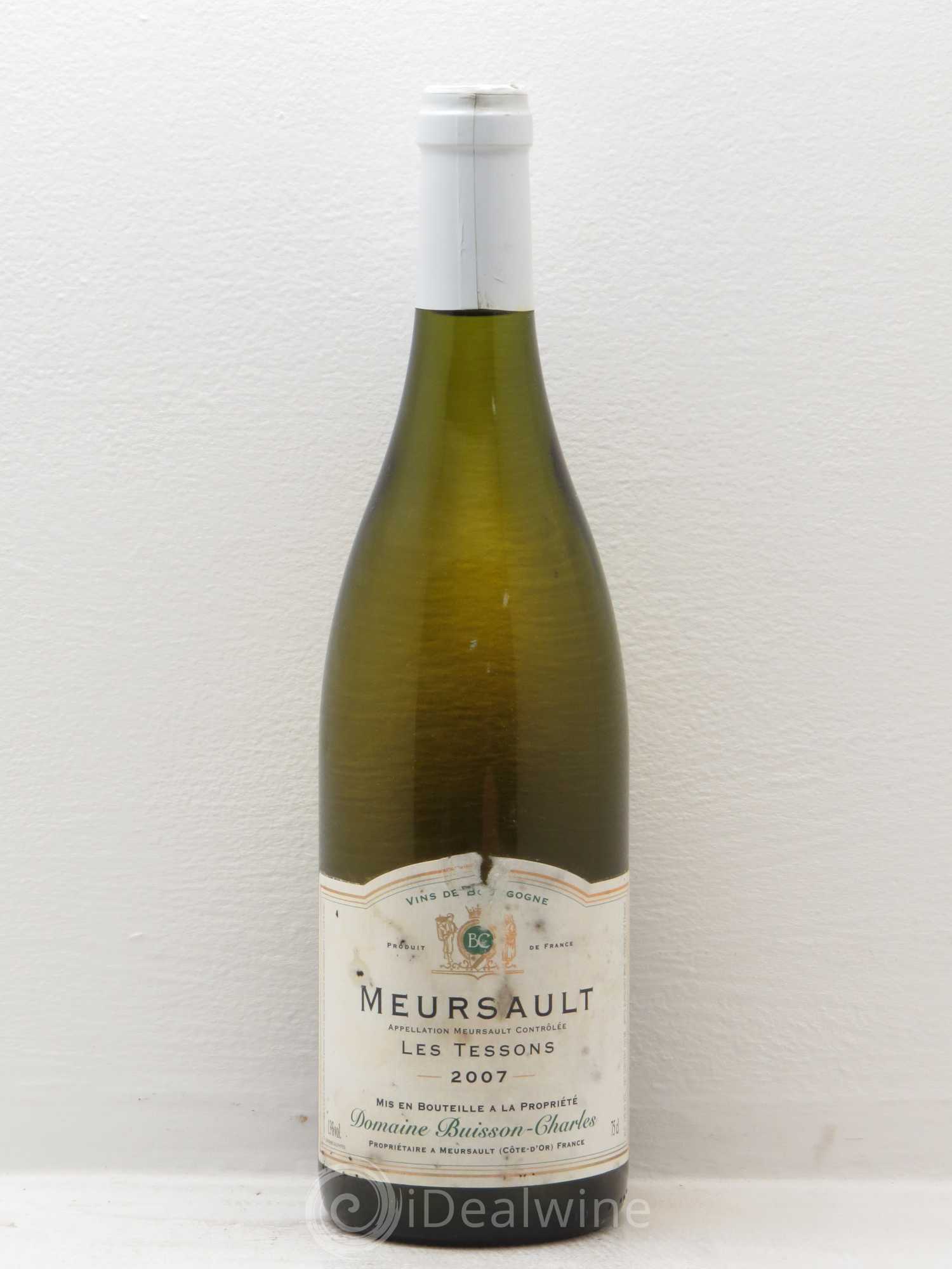 Meursault Les Tessons Domaine Buisson-Charles 2007 - Posten von 1 Flasche - 0