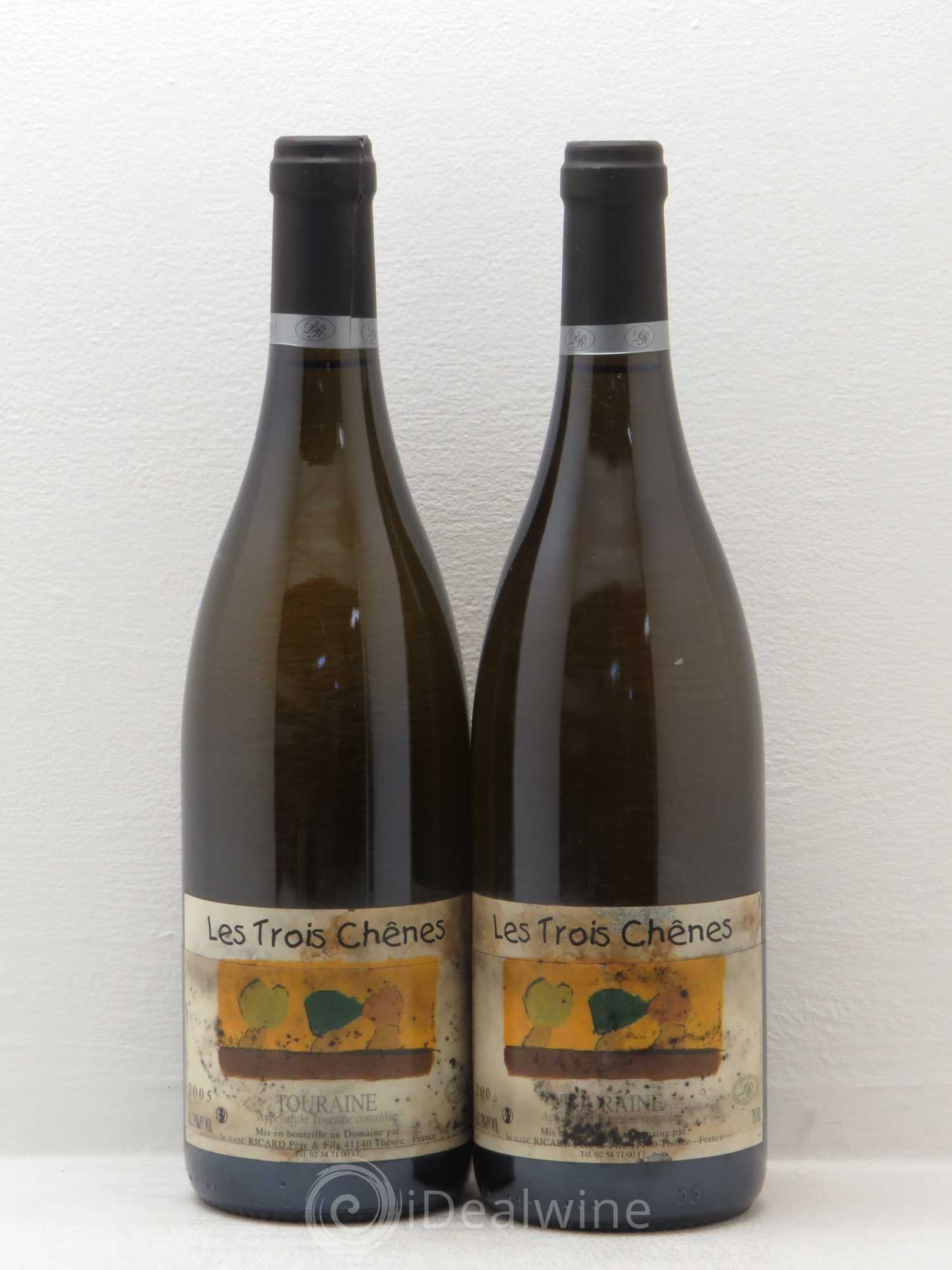 Divers Touraine Les Trois Chênes Ricard (sans prix de réserve) 2005 - Posten von 2 Flaschen - 0