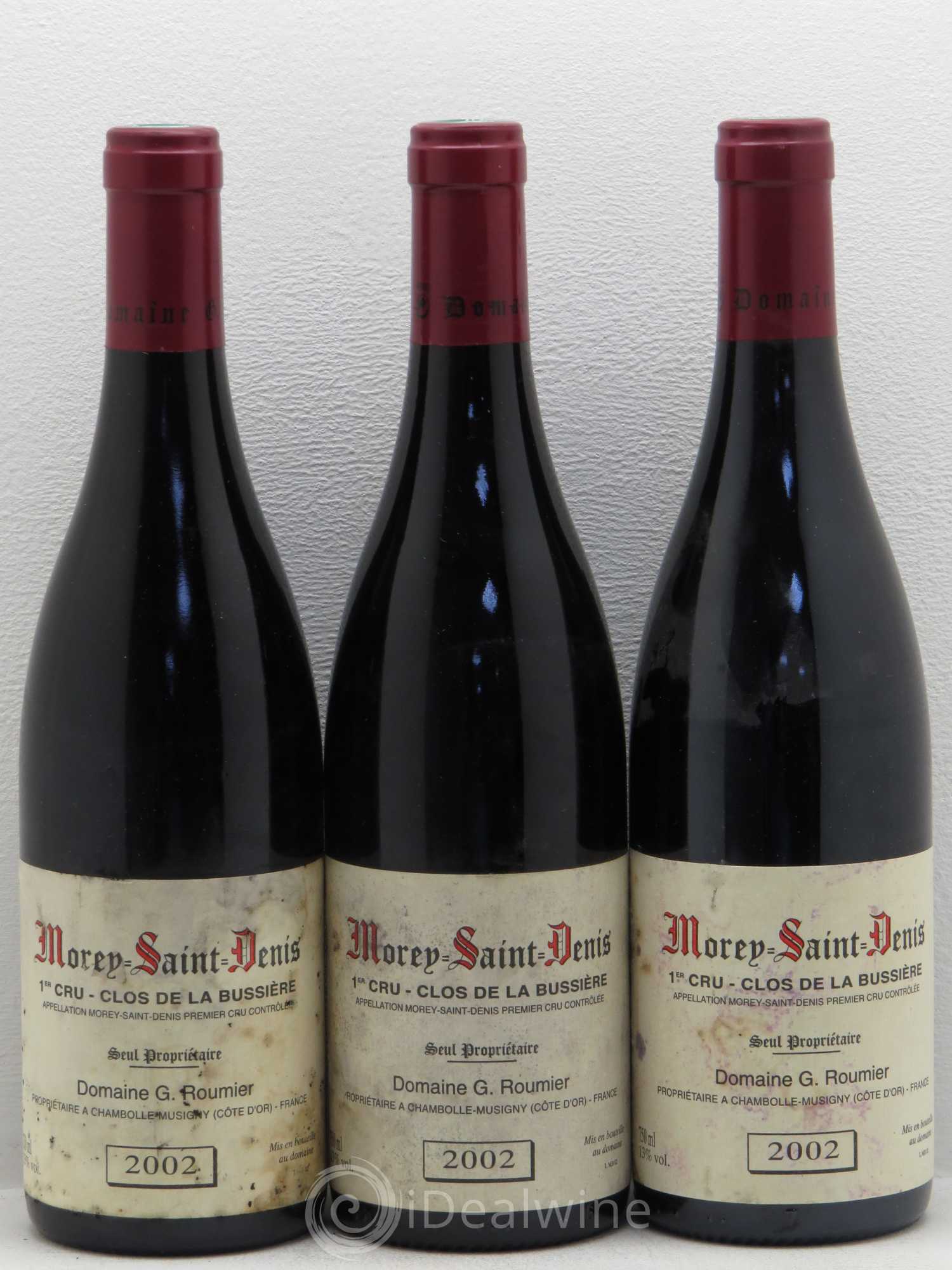 Morey-Saint-Denis 1er Cru Clos de la Bussière Georges Roumier (Domaine) 2002 - Lot de 3 bouteilles - 0