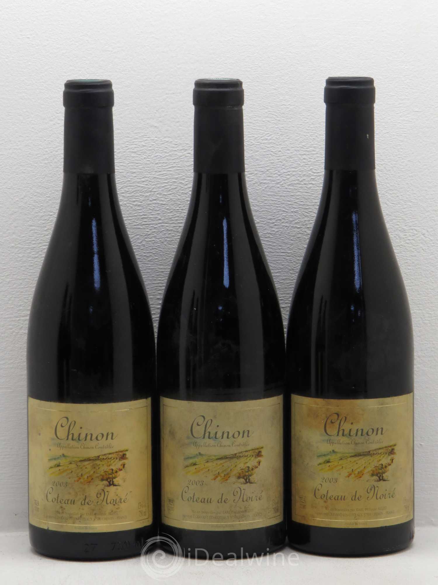 Chinon Coteau de Noiré Philippe Alliet 2003 - Lot de 5 bouteilles - 1