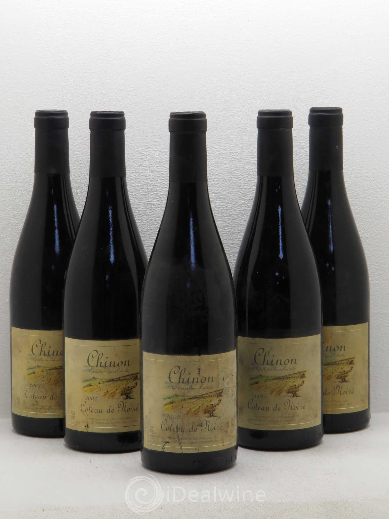 Chinon Coteau de Noiré Philippe Alliet 2003 - Lot de 5 bouteilles - 0