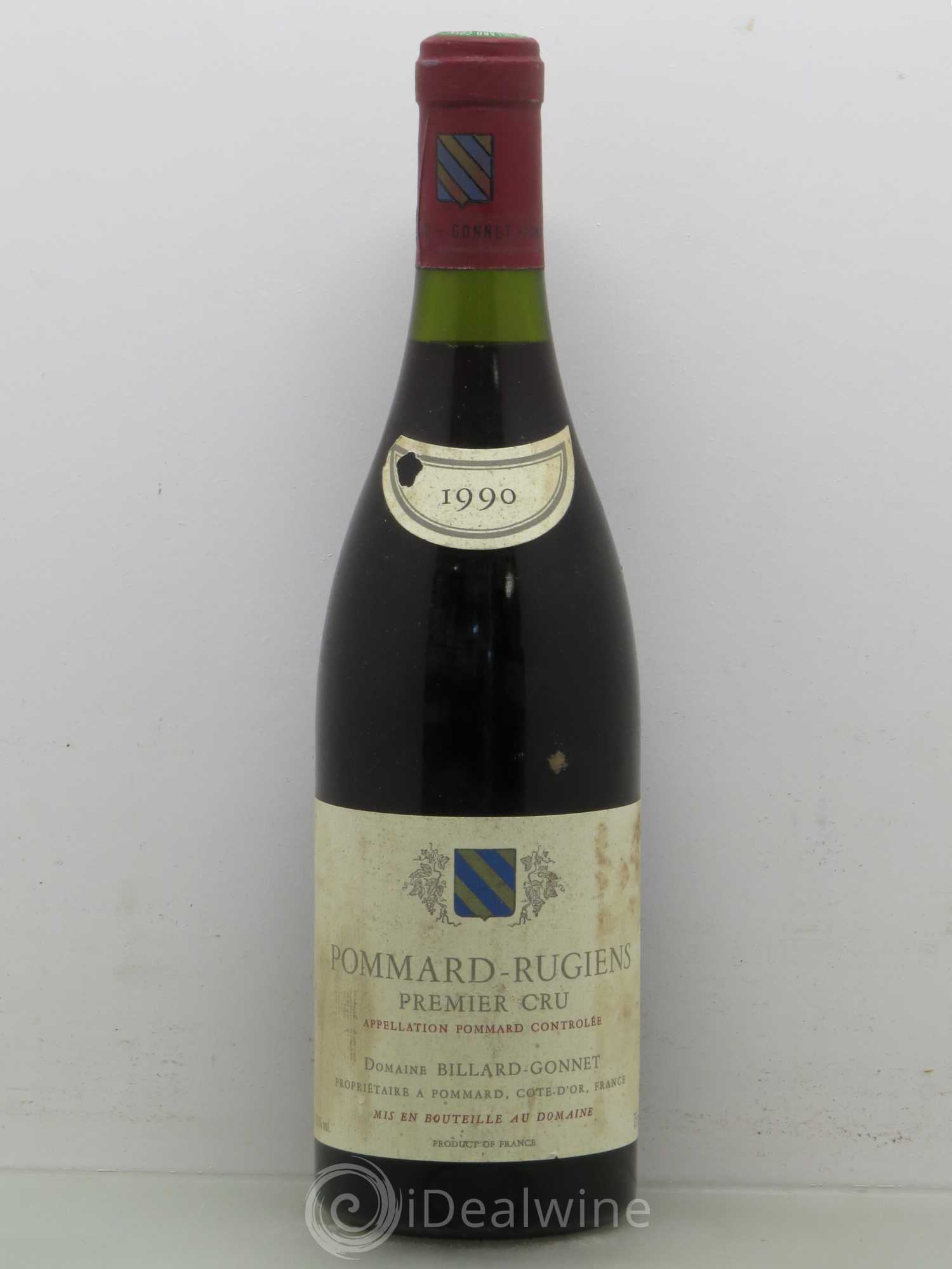 Pommard 1er Cru Rugiens - Billard Gonnet 1990 - Lot de 1 bouteille - 0