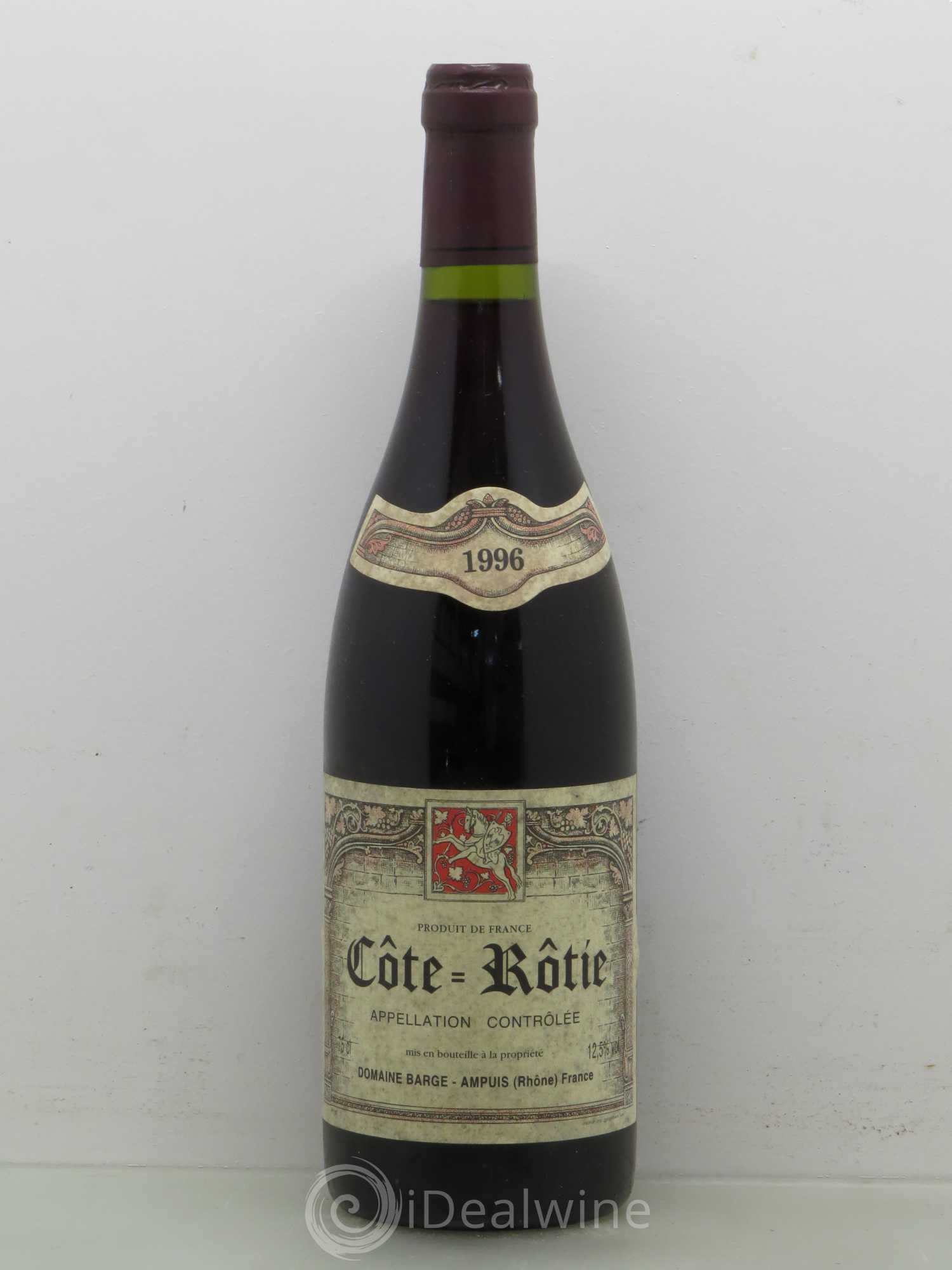 Côte-Rôtie Domaine Barge 1996 - Posten von 1 Flasche - 0