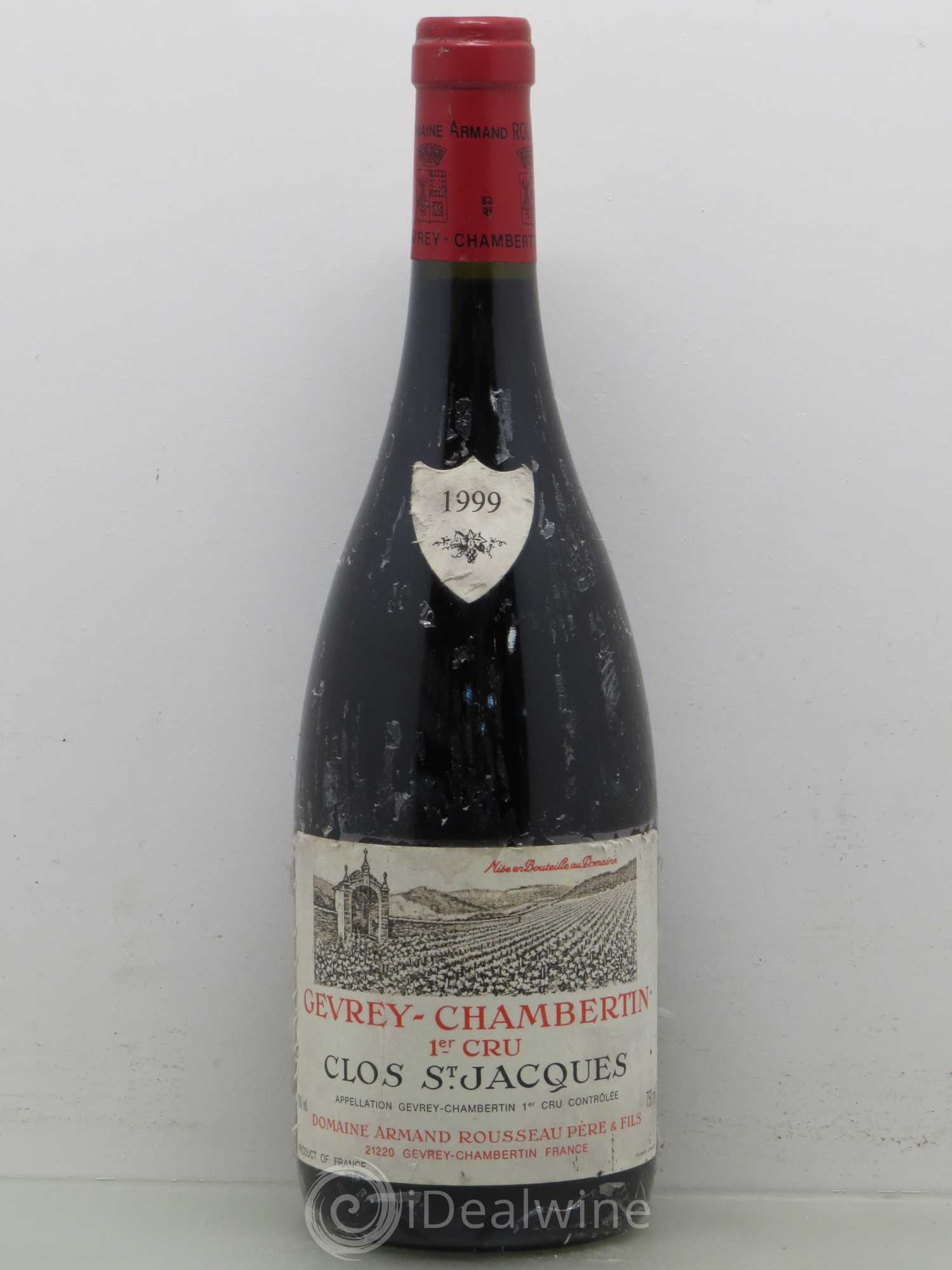 Gevrey-Chambertin 1er Cru Clos Saint-Jacques Armand Rousseau (Domaine) 1999 - Lot de 1 bouteille - 0