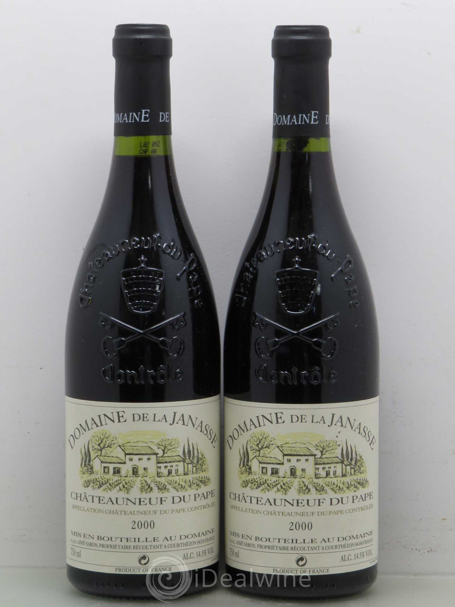 Châteauneuf-du-Pape La Janasse (Domaine de) 2000 - Lot de 2 bouteilles - 0