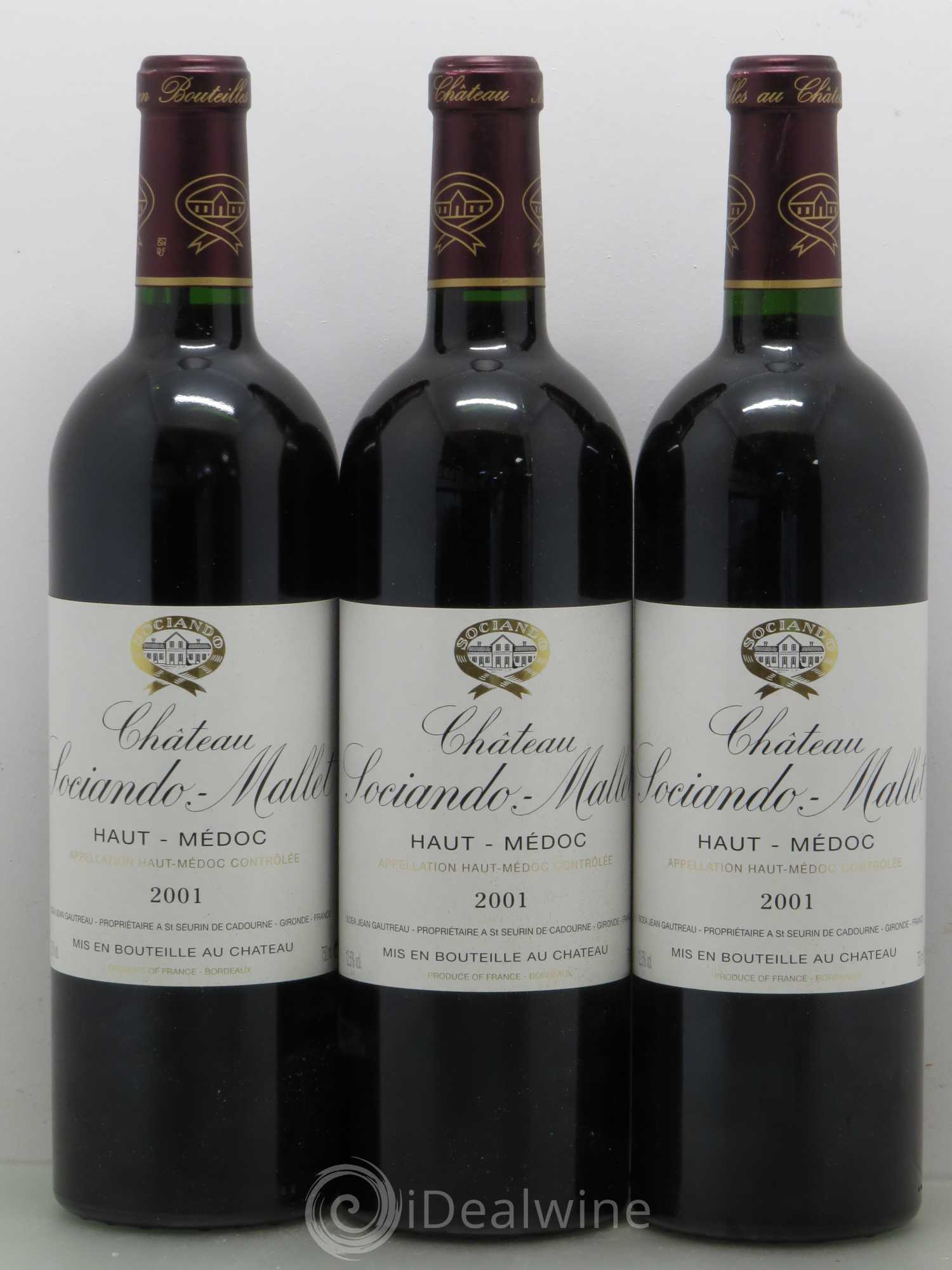 Château Sociando Mallet 2001 - Lot de 12 bouteilles - 3