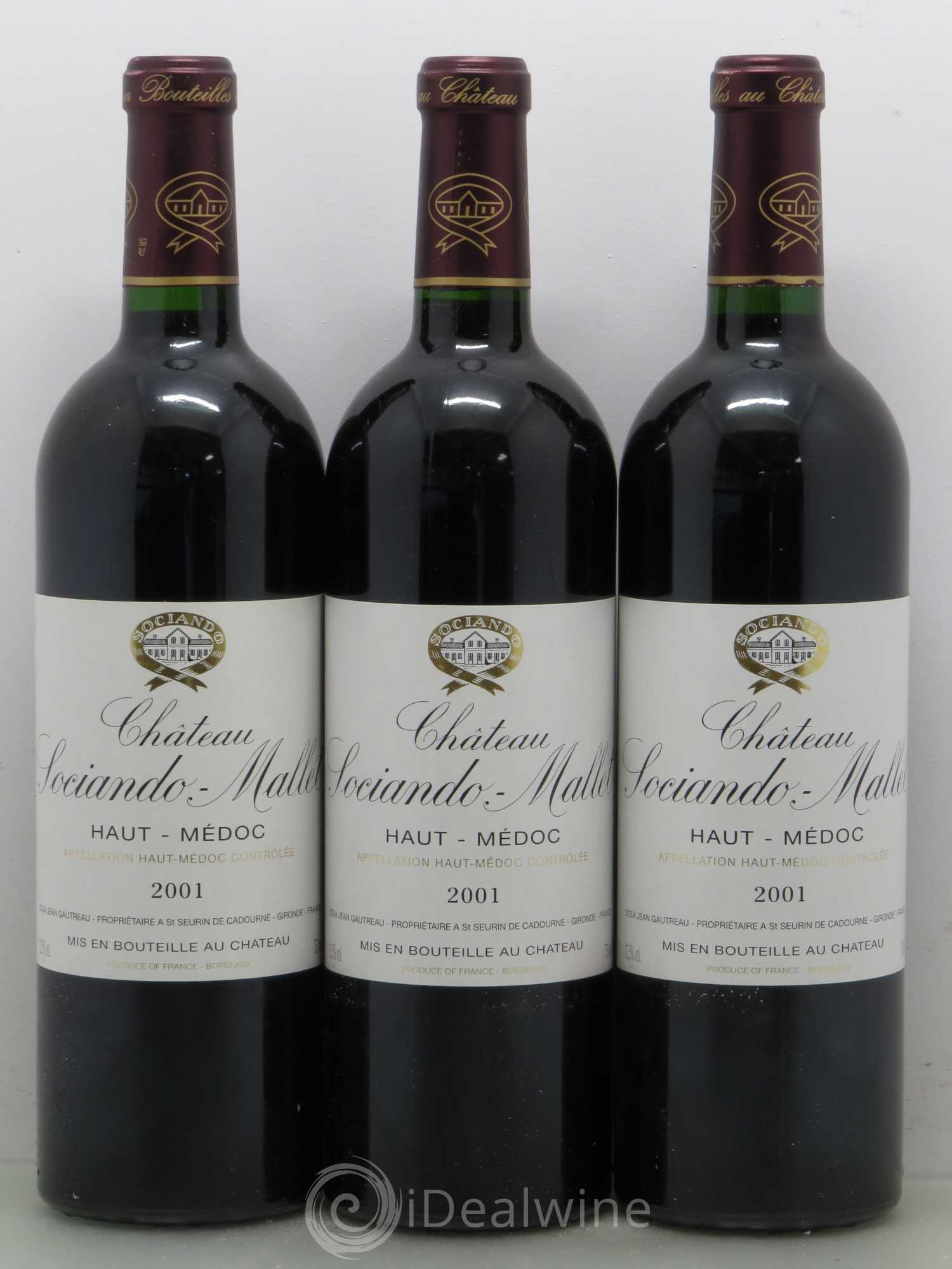 Château Sociando Mallet 2001 - Lot de 12 bouteilles - 4