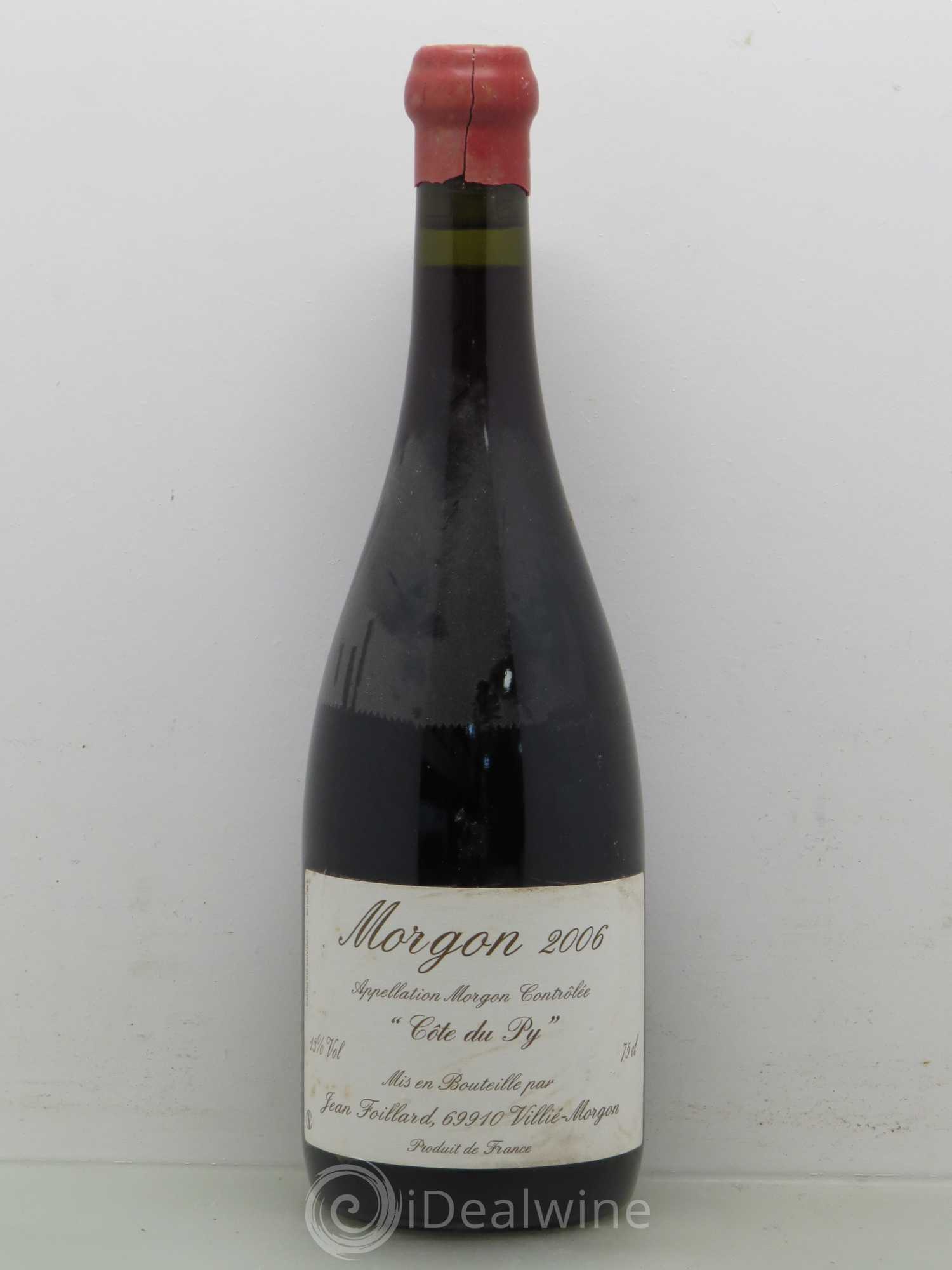 Morgon Côte du Py Jean Foillard 2006 - Lot de 1 bouteille - 0