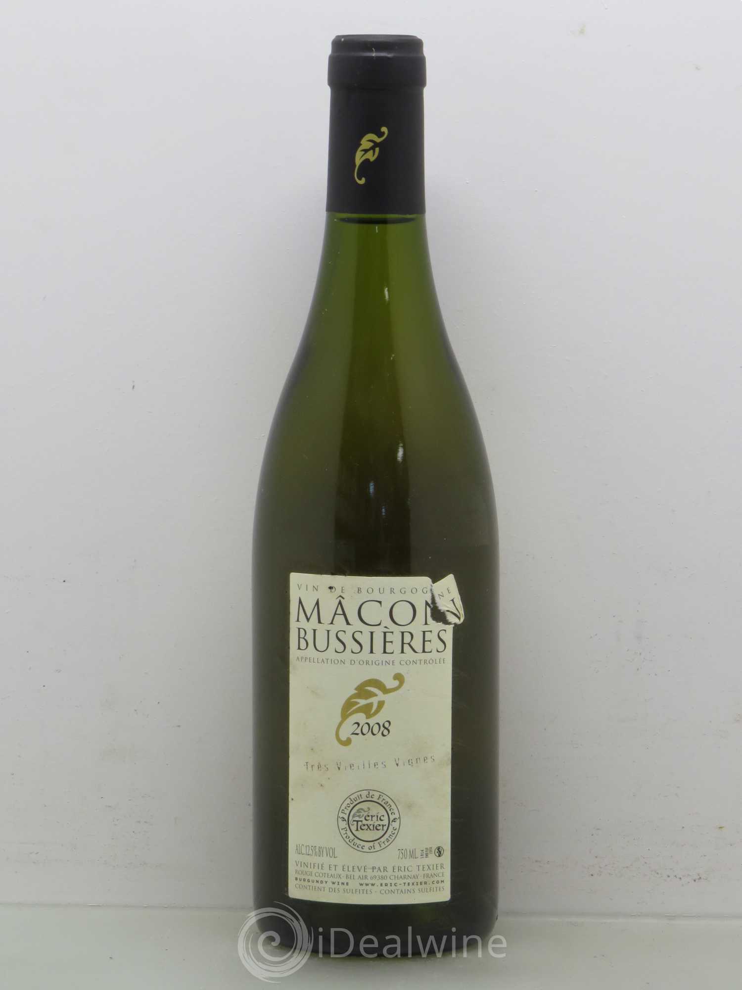 Mâcon Mâcon Buissière très vieilles vignes - E. Texier 2008 - Posten von 1 Flasche - 0