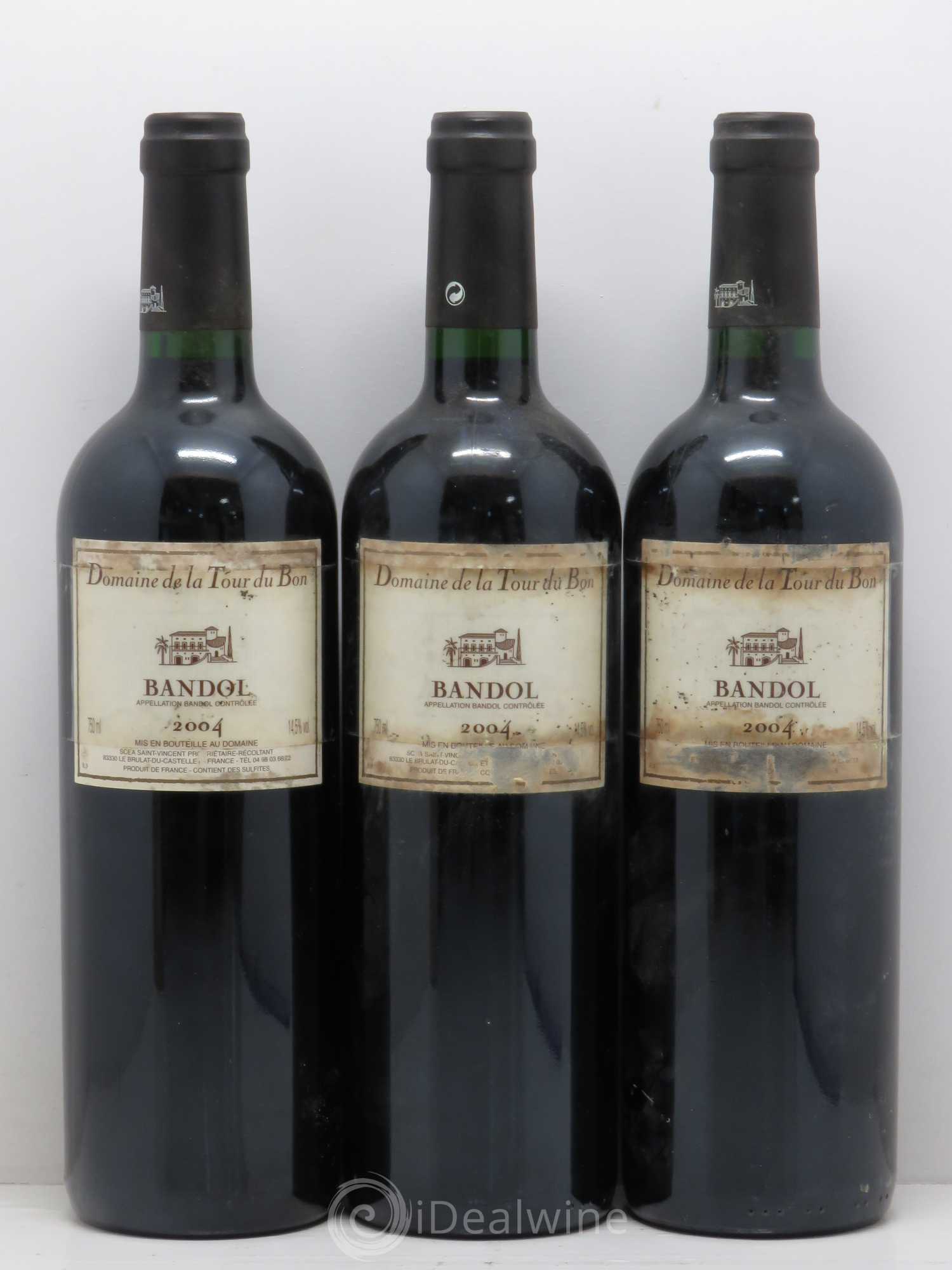 Bandol La Tour du Bon Agnès Henry 2004 - Lot de 3 bouteilles - 0