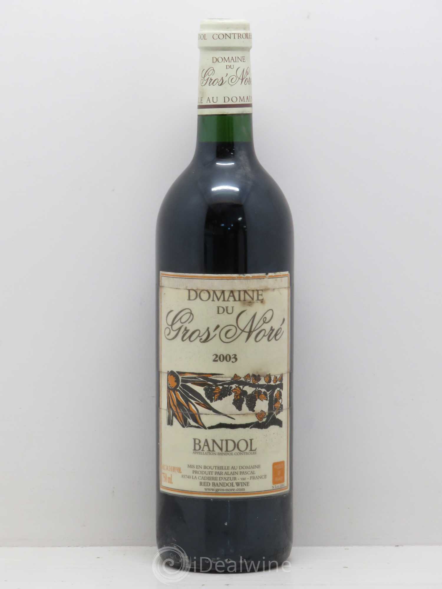 Bandol Domaine Du Gros 'Nore 2003 - Posten von 1 Flasche - 0