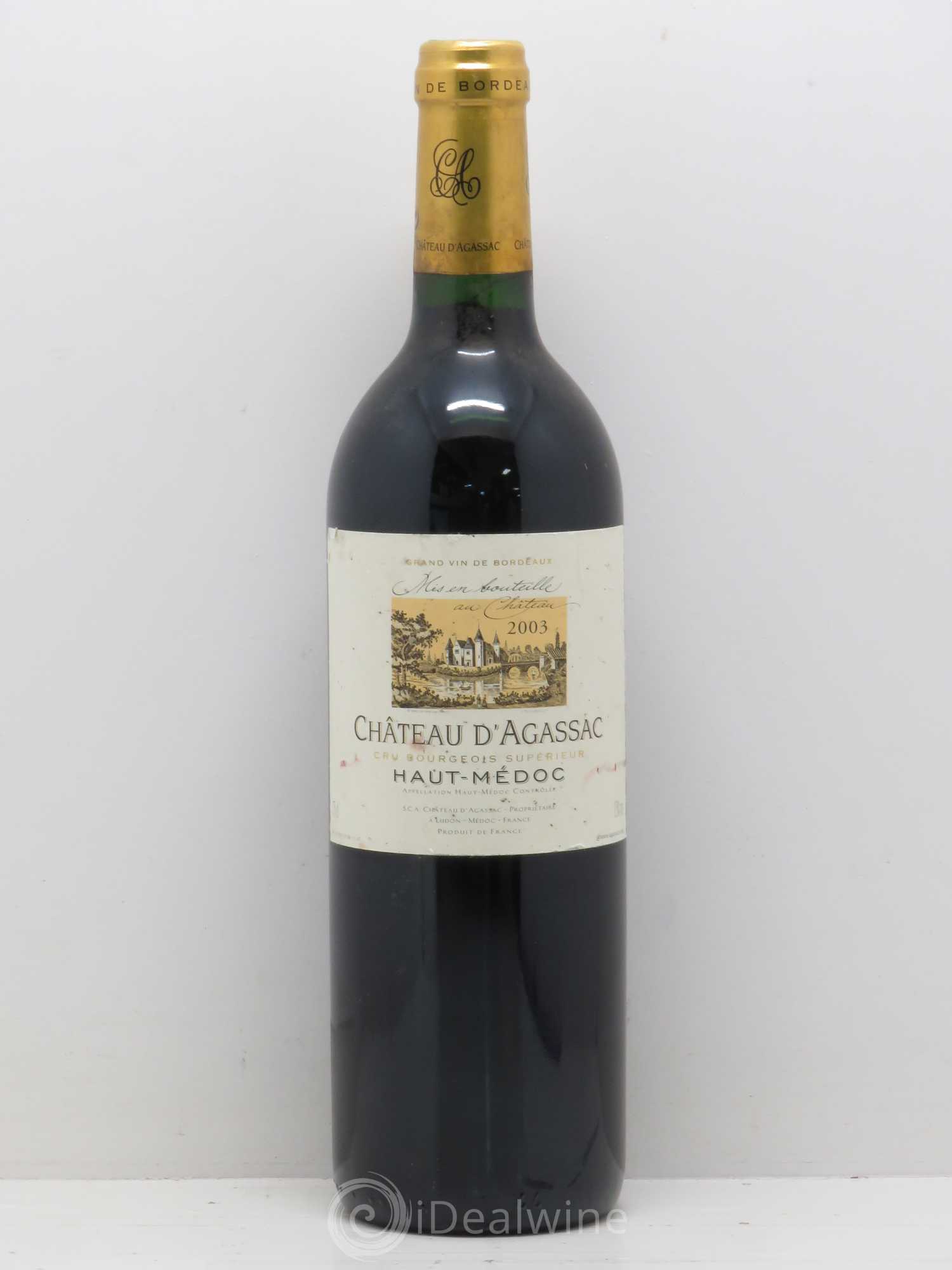 Château d' Agassac Cru Bourgeois 2003 - Lot de 1 bouteille - 0