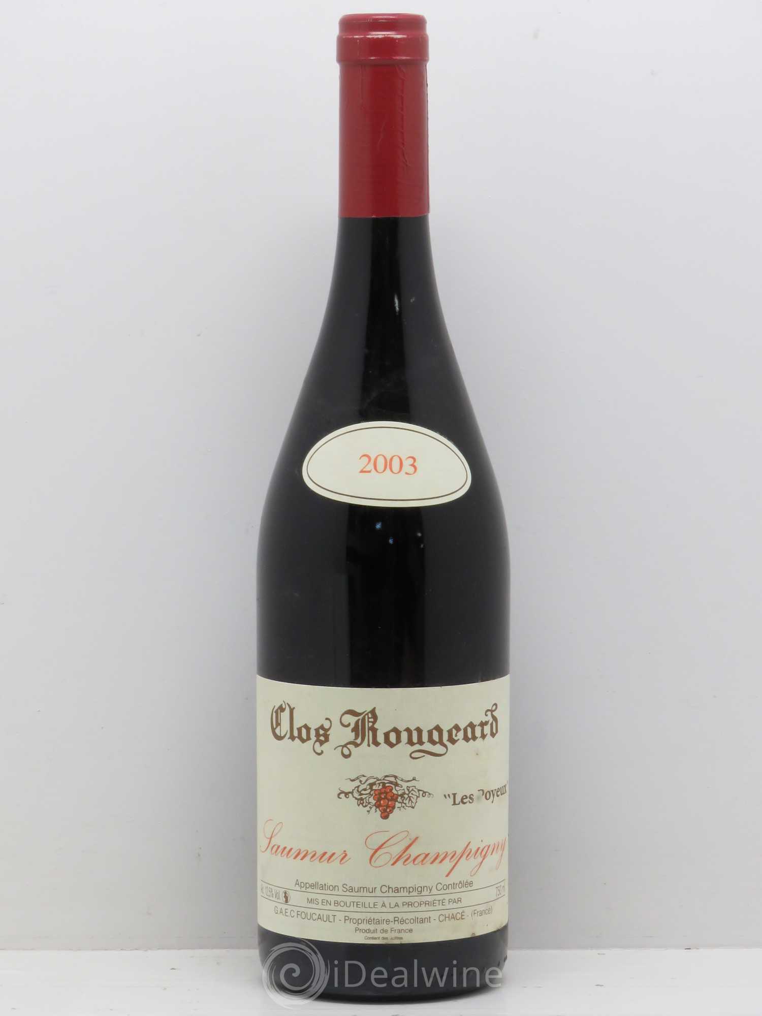 Saumur-Champigny Les Poyeux Clos Rougeard 2003 - Lot de 1 bouteille - 0