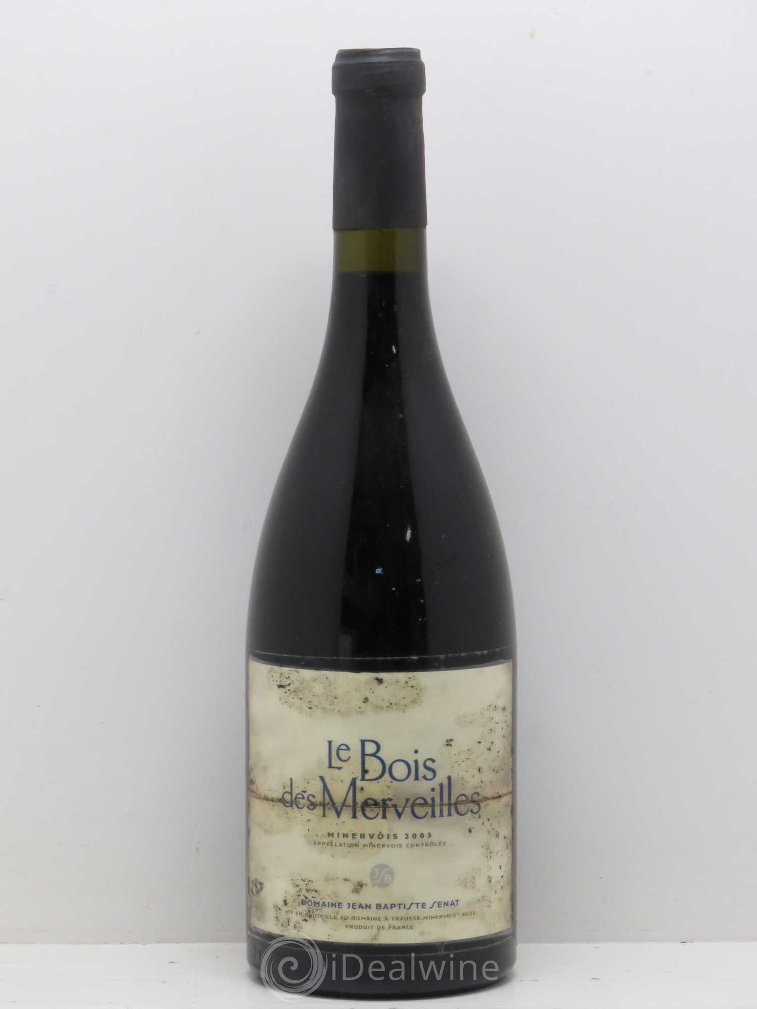 Minervois Le Bois des Merveilles Jean-Baptiste Sénat 2003 - Lot de 1 bouteille - 0