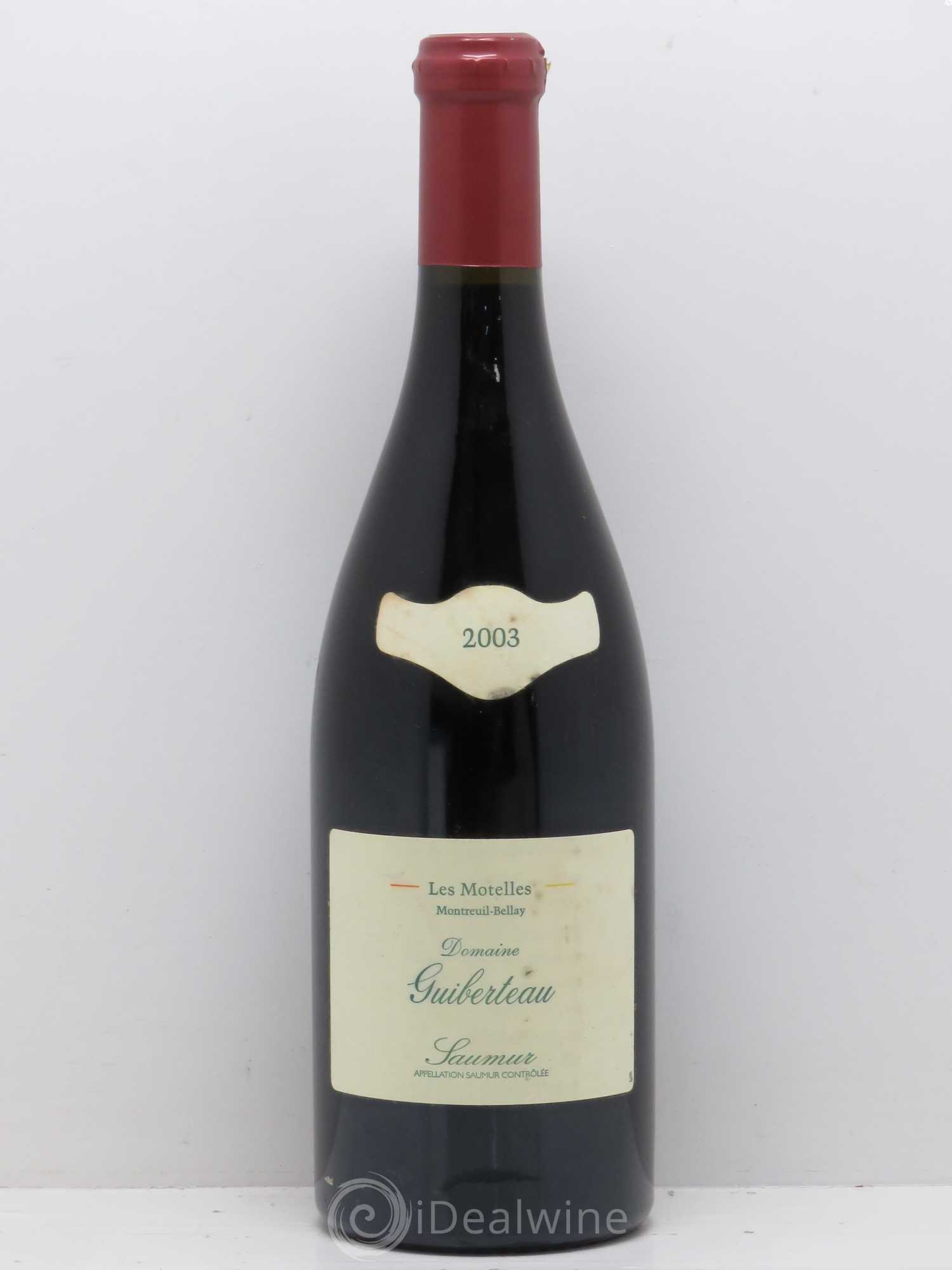 Saumur Les Motelles Domaine Guiberteau 2003 - Lot de 1 bouteille - 0