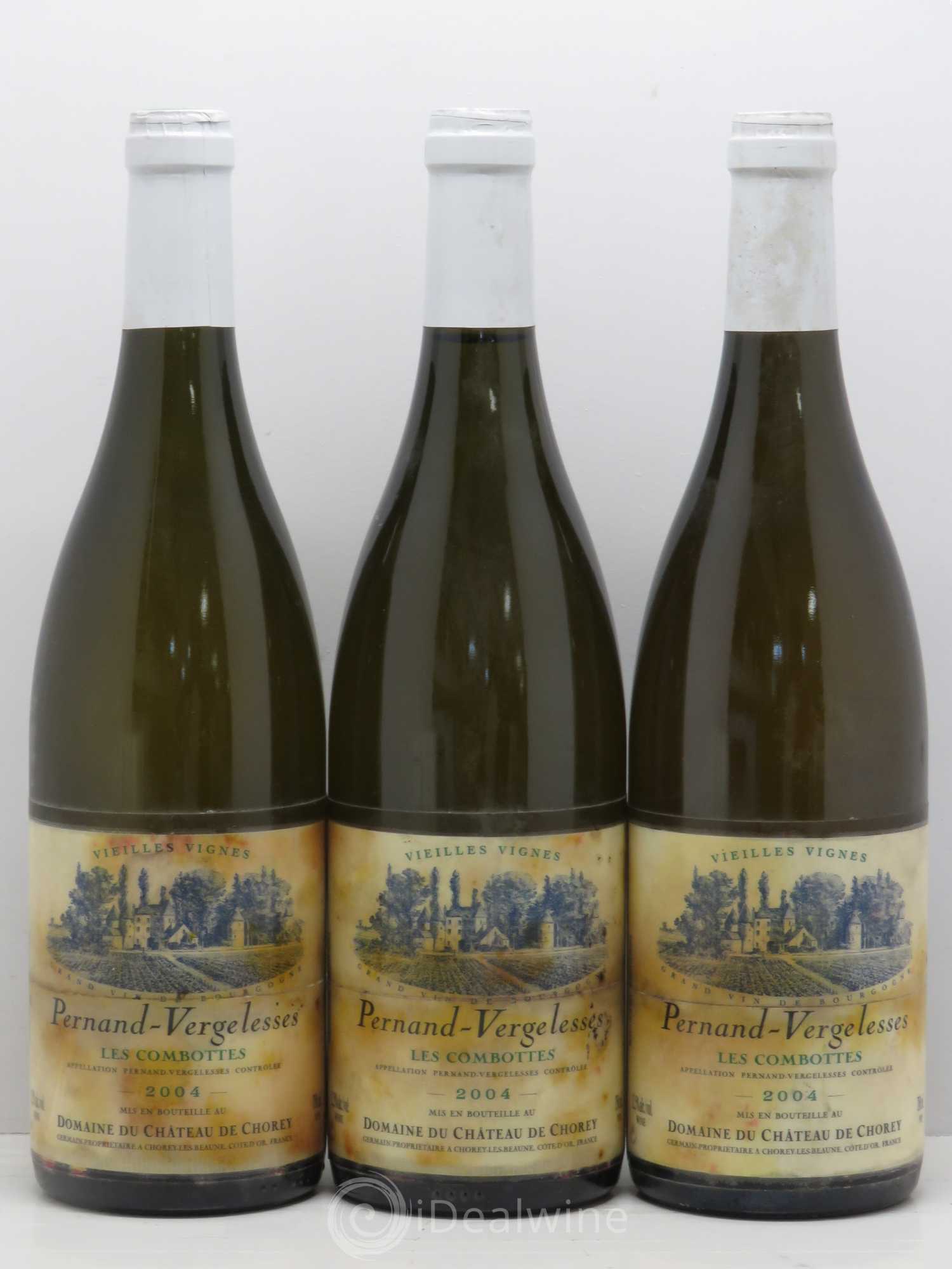 Pernand-Vergelesses 1er Cru Château De Chorey Les Combottes Vieilles Vignes 2004 - Posten von 3 Flaschen - 0