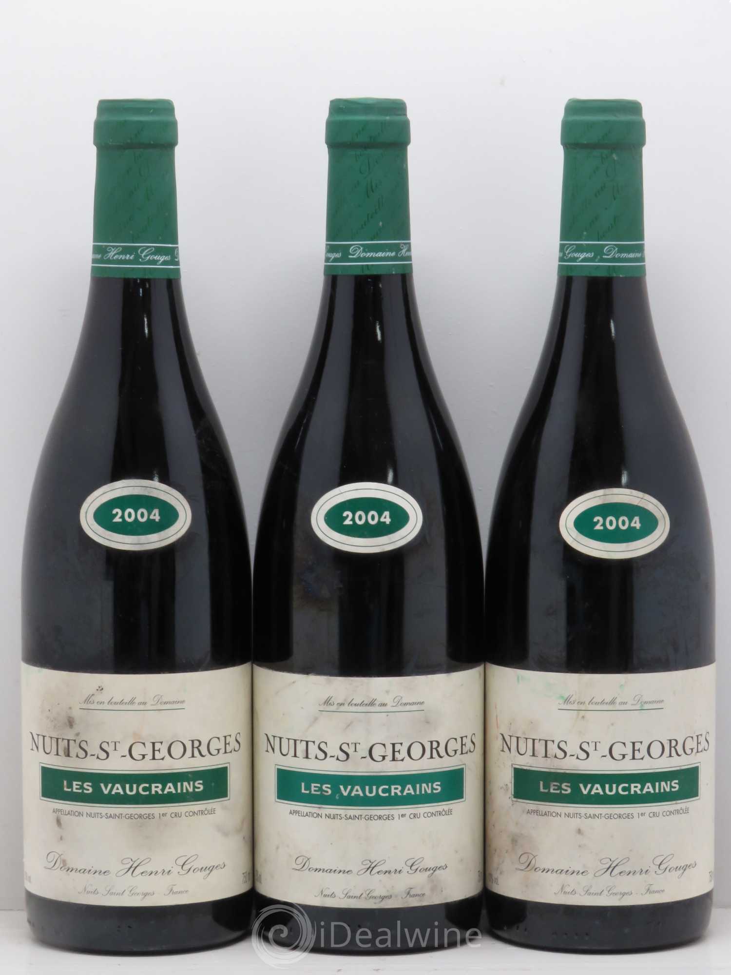 Nuits-Saint-Georges 1er Cru Les Vaucrains Henri Gouges 2004 - Lot de 3 bouteilles - 0