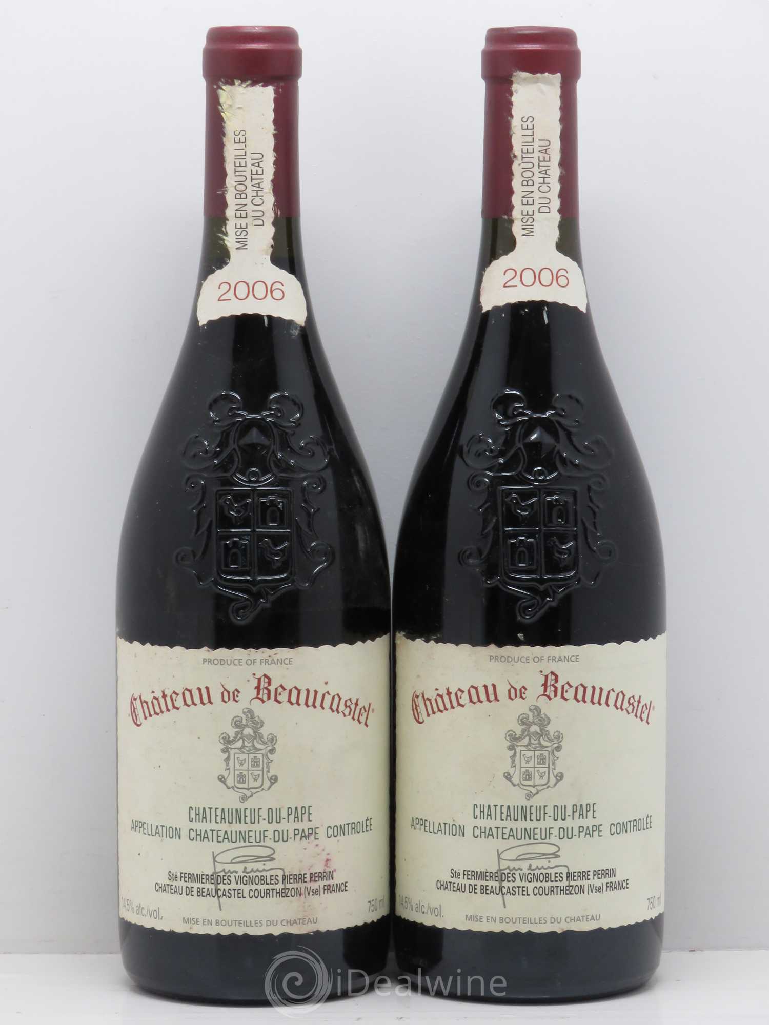 Châteauneuf-du-Pape Château de Beaucastel Famille Perrin 2006 - Lot de 2 bouteilles - 0