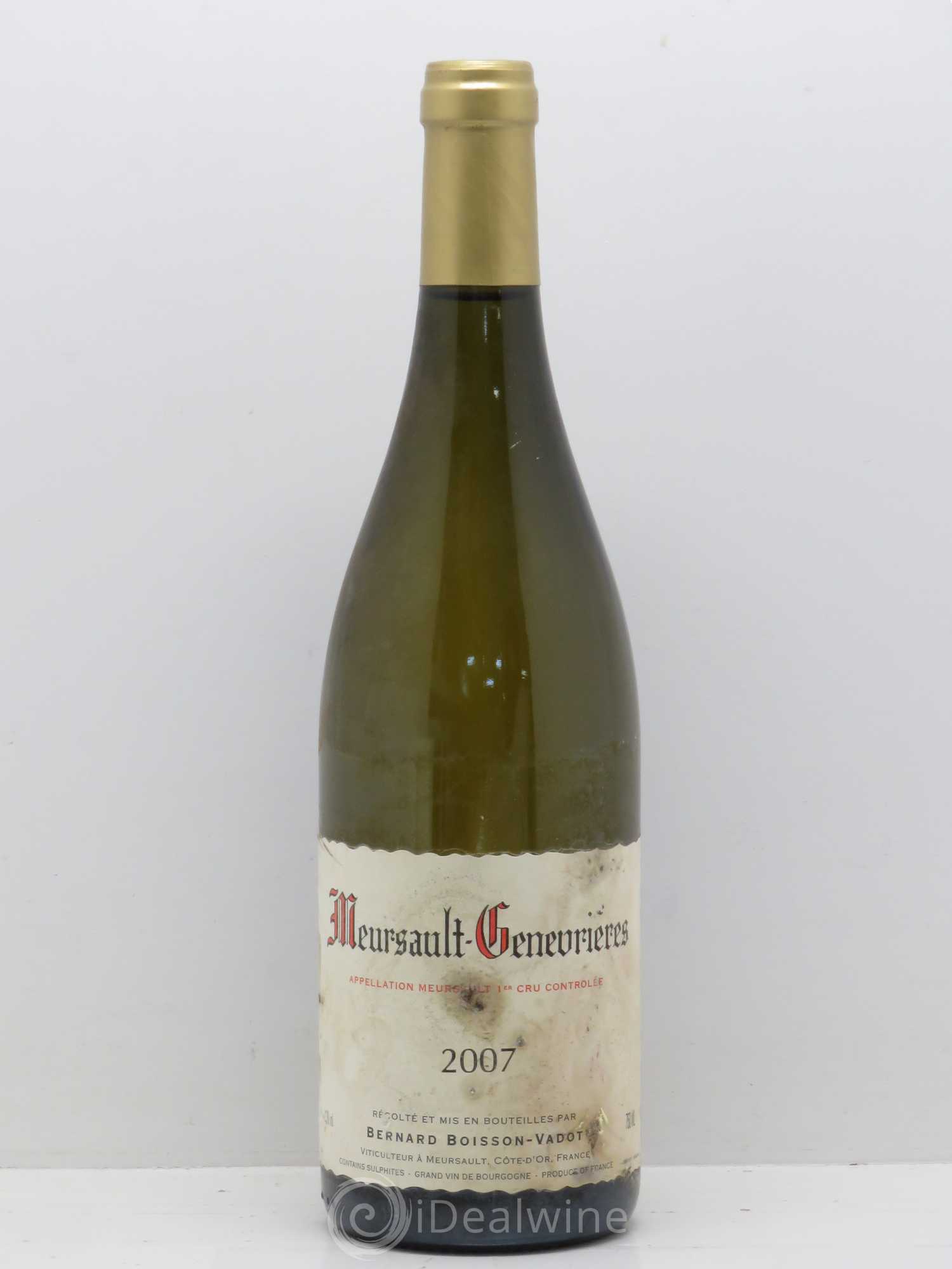 Meursault 1er Cru Bernard Boisson Vadot Genevrieres 2007 - Posten von 1 Flasche - 0