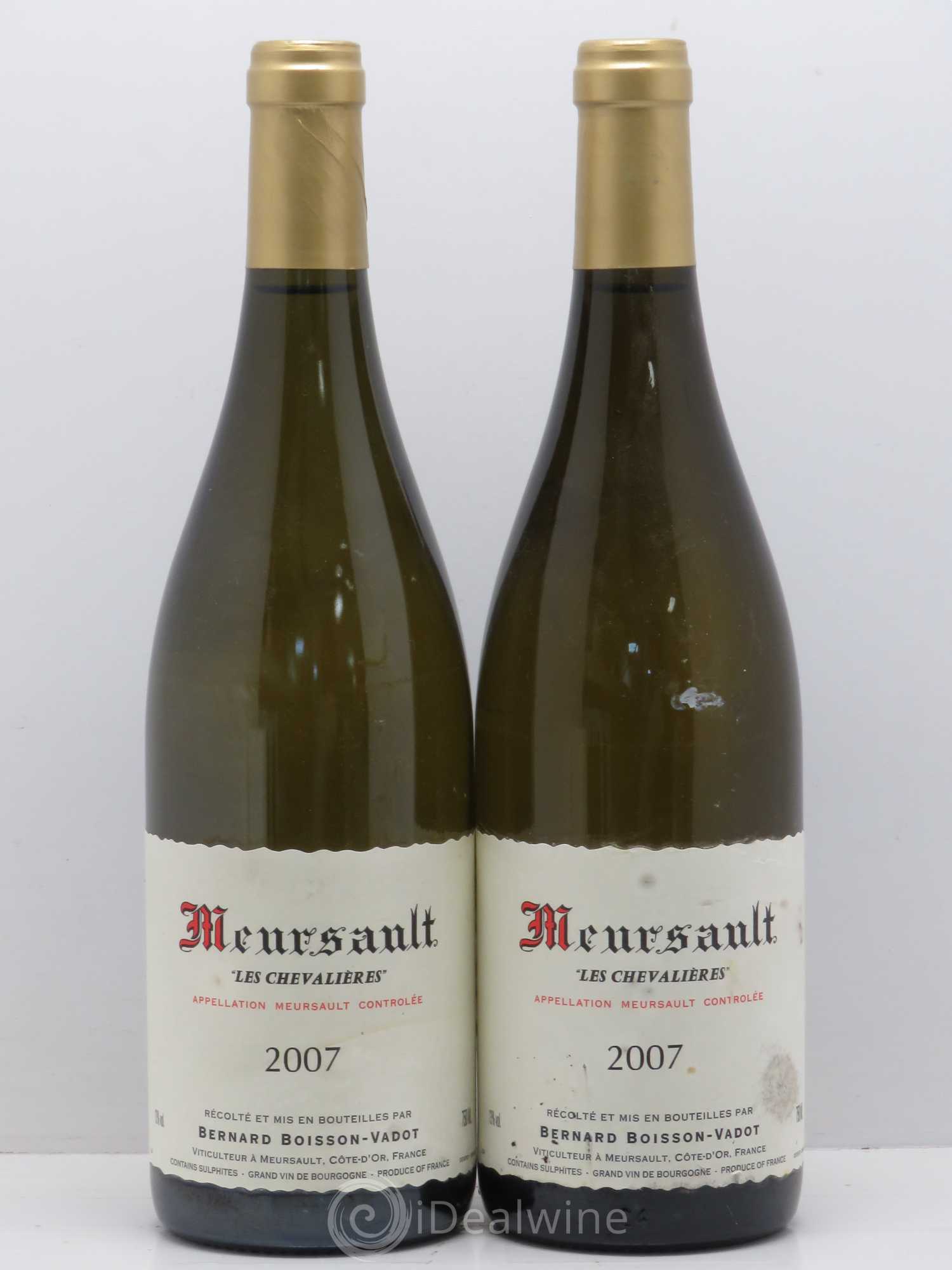 Meursault 1er Cru Les Chevalières Bernard Boisson-Vadot 2007 - Posten von 2 Flaschen - 0