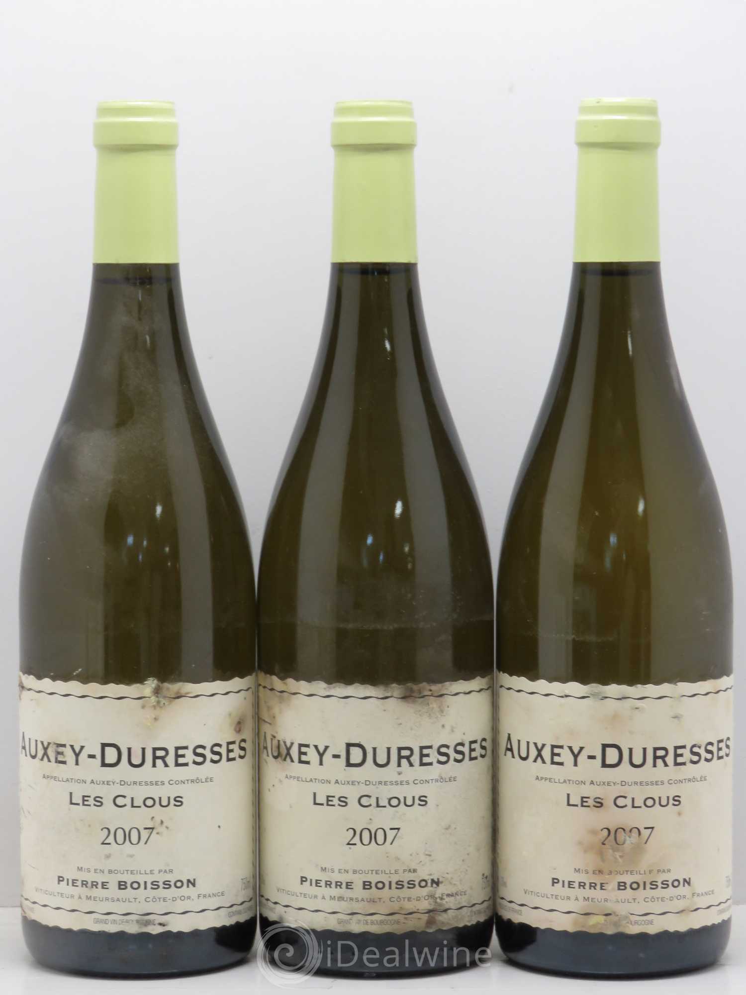 Auxey-Duresses Pierre Boisson Les Clous 2007 - Posten von 3 Flaschen - 0