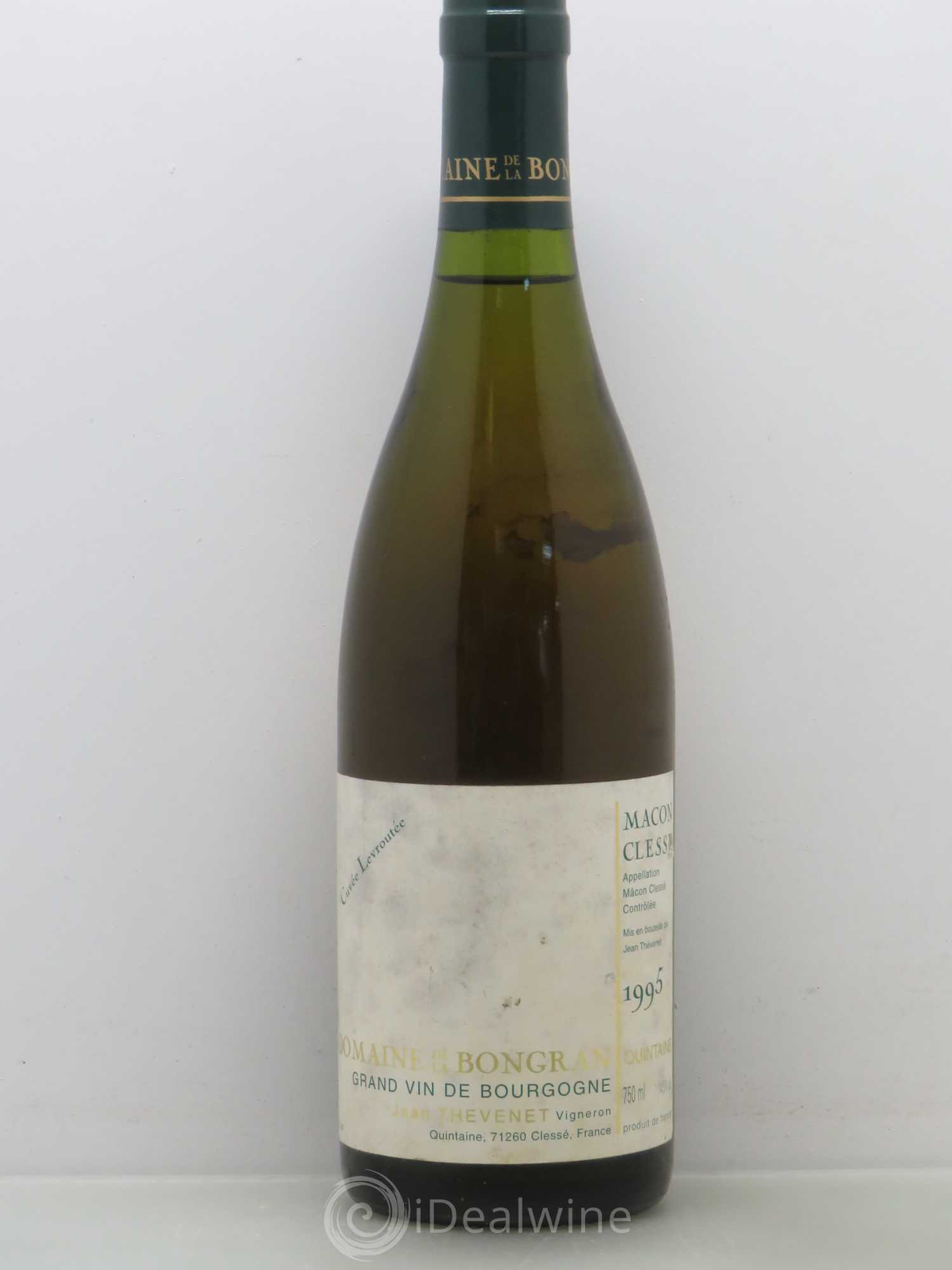 Mâcon-Clessé Cuvée Levroutée Domaine de la Bongran (J.Thevenet) 1995 - Lot de 1 bouteille - 0