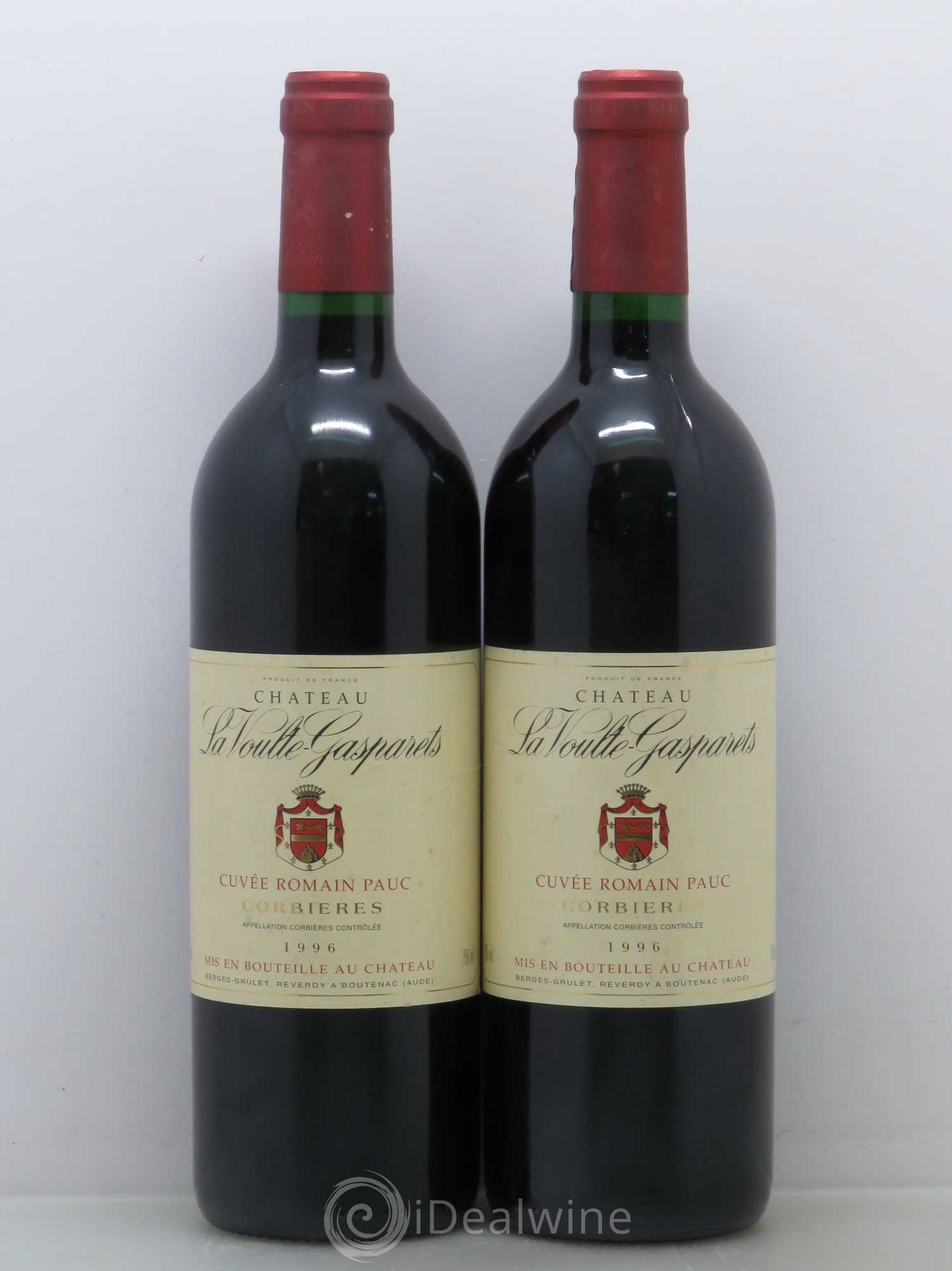 Corbières Boutenac La Voulte-Gasparets Cuvée Romain Pauc Patrick Reverdy 1996 - Lot de 2 bouteilles - 0