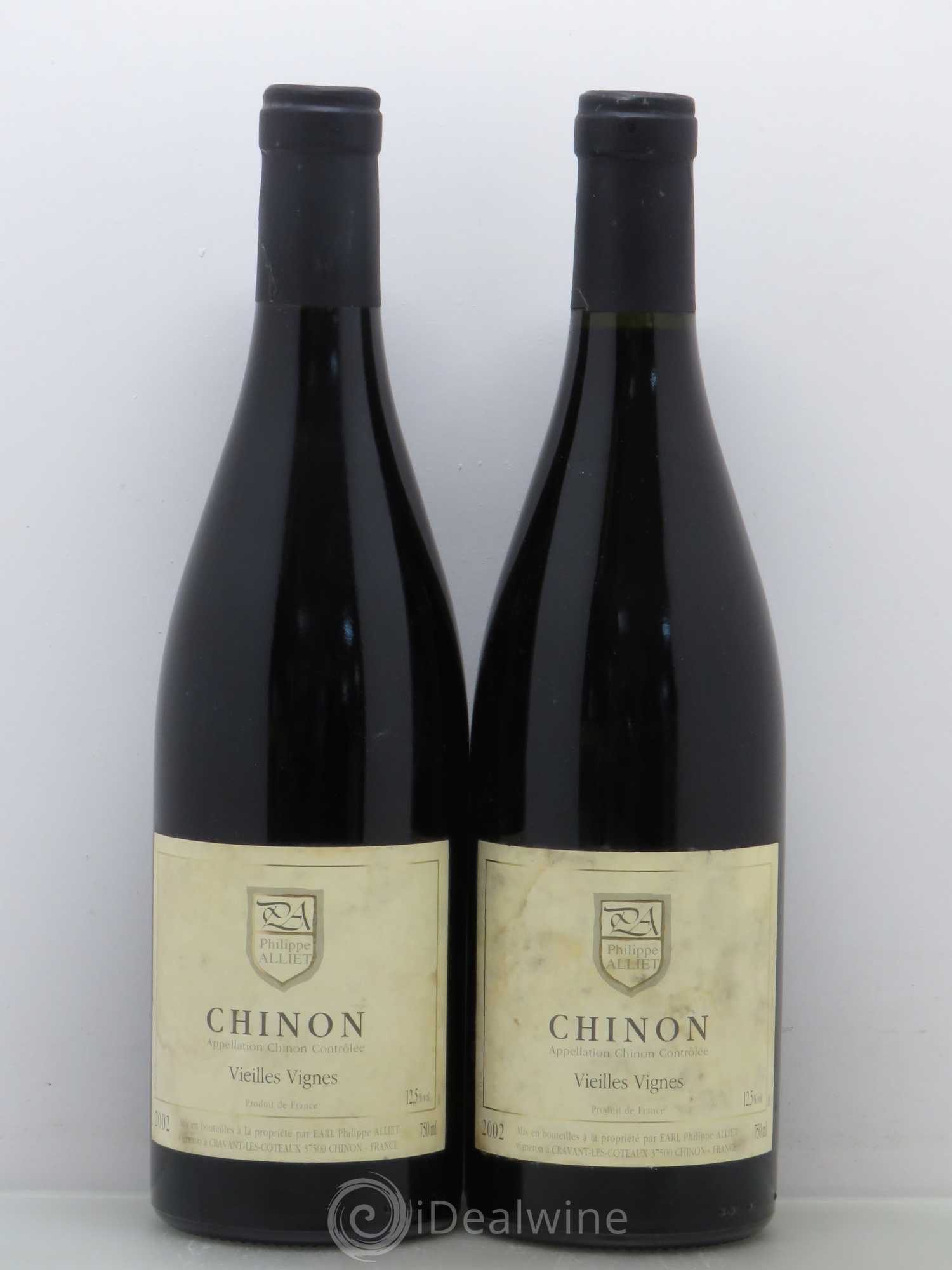 Chinon Vieilles Vignes Philippe Alliet 2002 - Lot de 2 bouteilles - 0