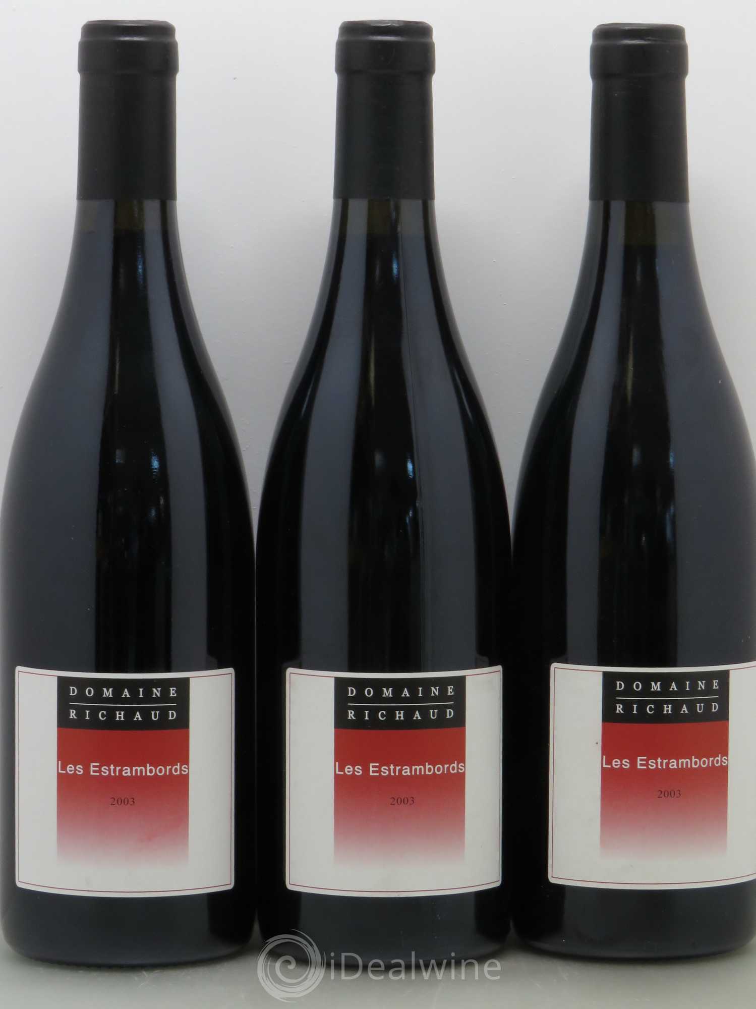 Cairanne Les Estrambords Marcel Richaud 2003 - Lot de 3 bouteilles - 0