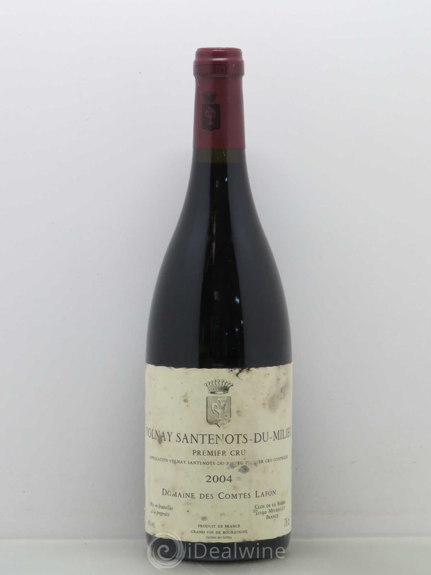 Volnay 1er Cru Santenots du Milieu Comtes Lafon (Domaine des) 2004 - Lot de 1 bouteille - 0